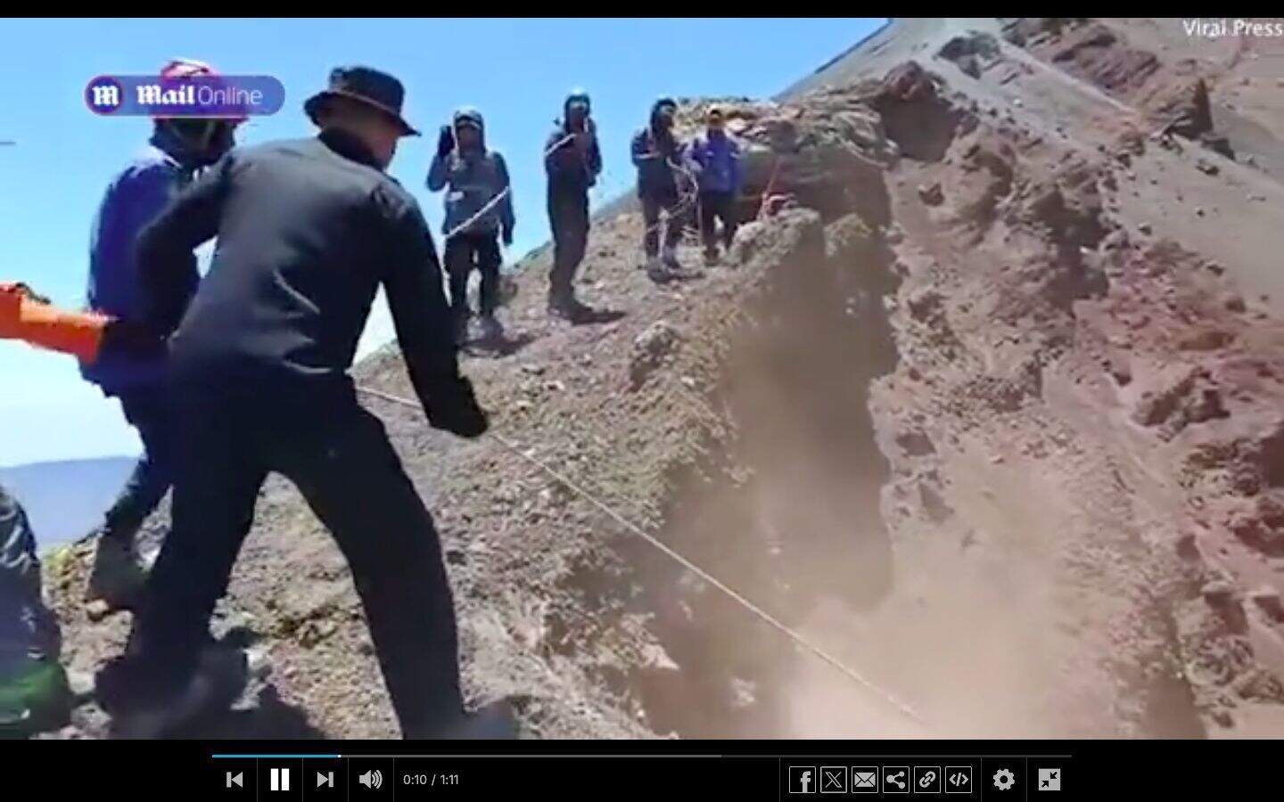 Irishman (31) thanks his rescuers after surviving 650ft volcano fall in ...