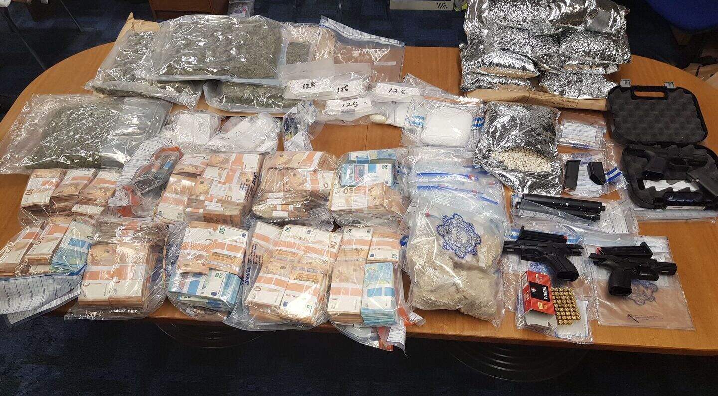 Almost €1m worth of suspected drugs, guns and cash seized in Co Meath ...