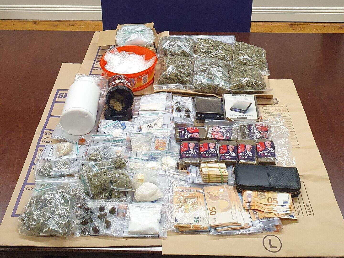 Two men due in court following seizure of cash and €125k worth of drugs ...
