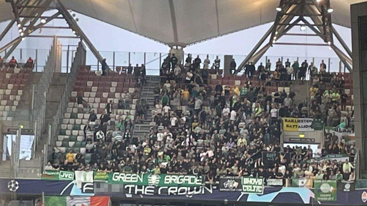 Celtic fans protest against the British royal family | Crime World