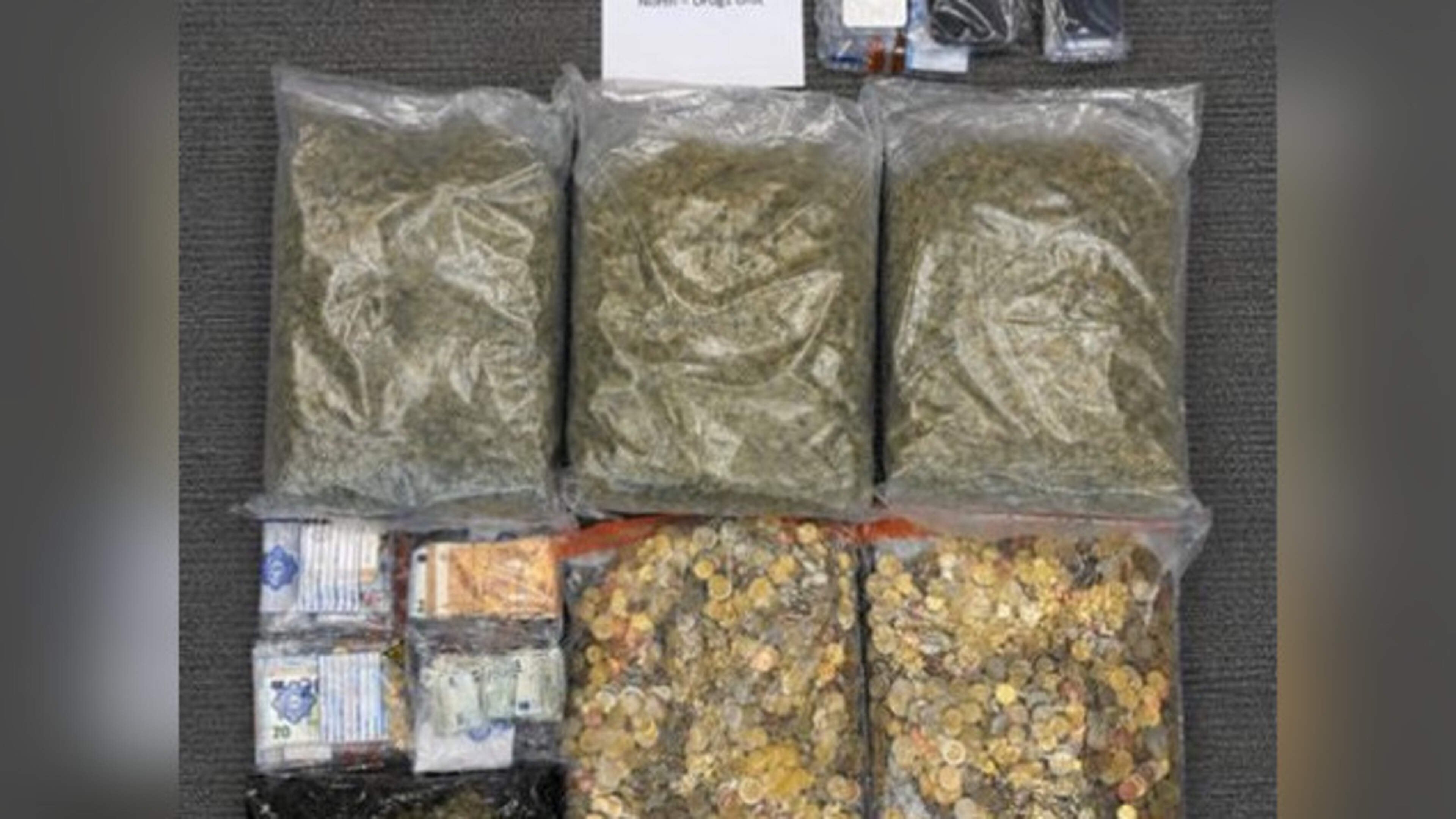 Two men and two women arrested after gardai seize €60k in cannabis and over €27k cash in Finglas raids