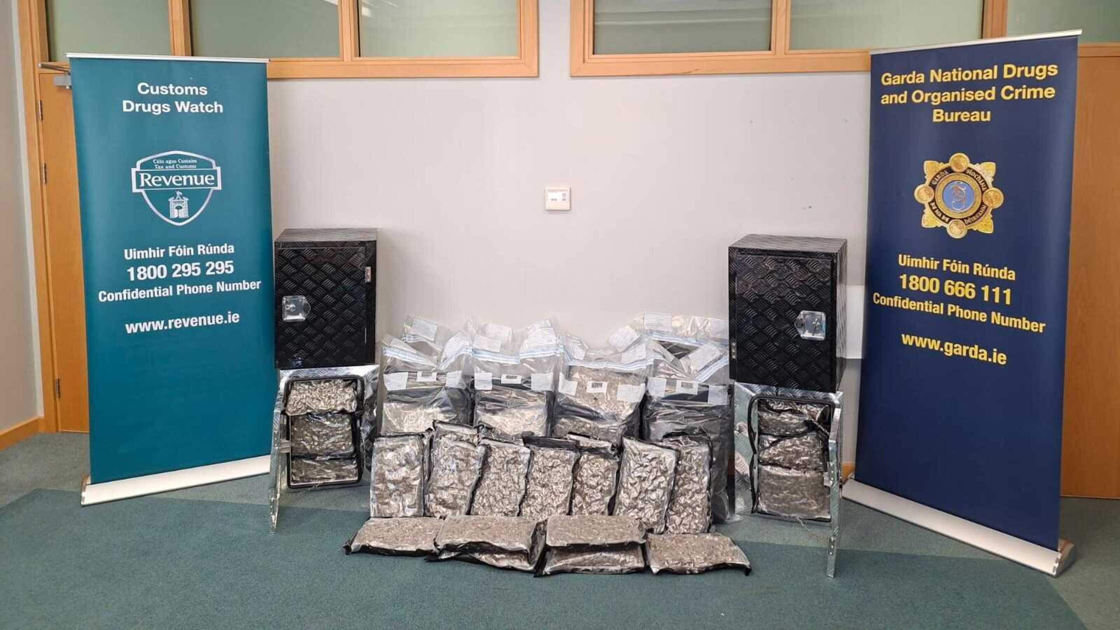 Two arrested as drugs worth €1.4 million seized in North Dublin