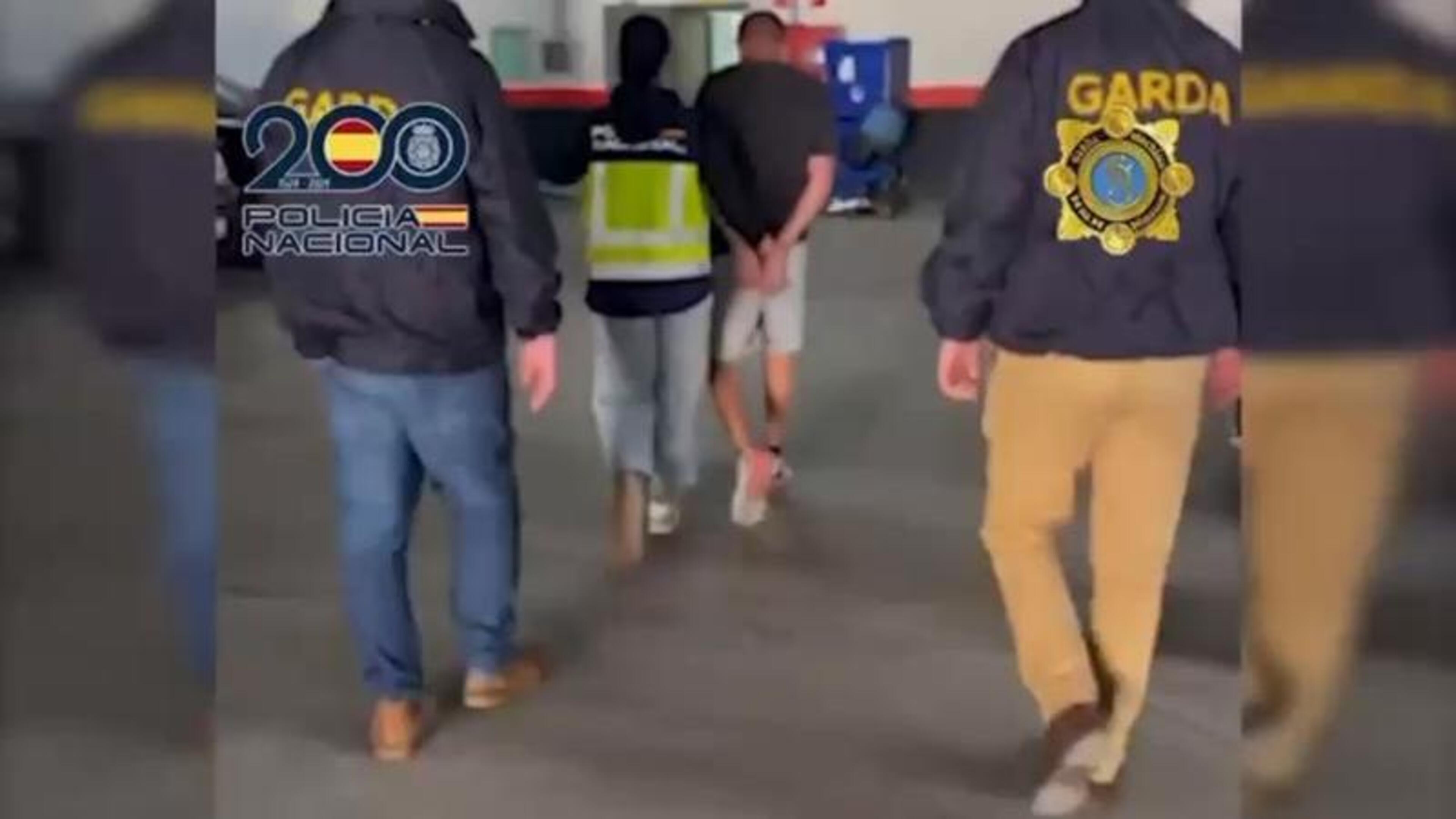 Footage released showing moment Gerry ‘The Monk’ Hutch’s close associate arrested in Lanzarote