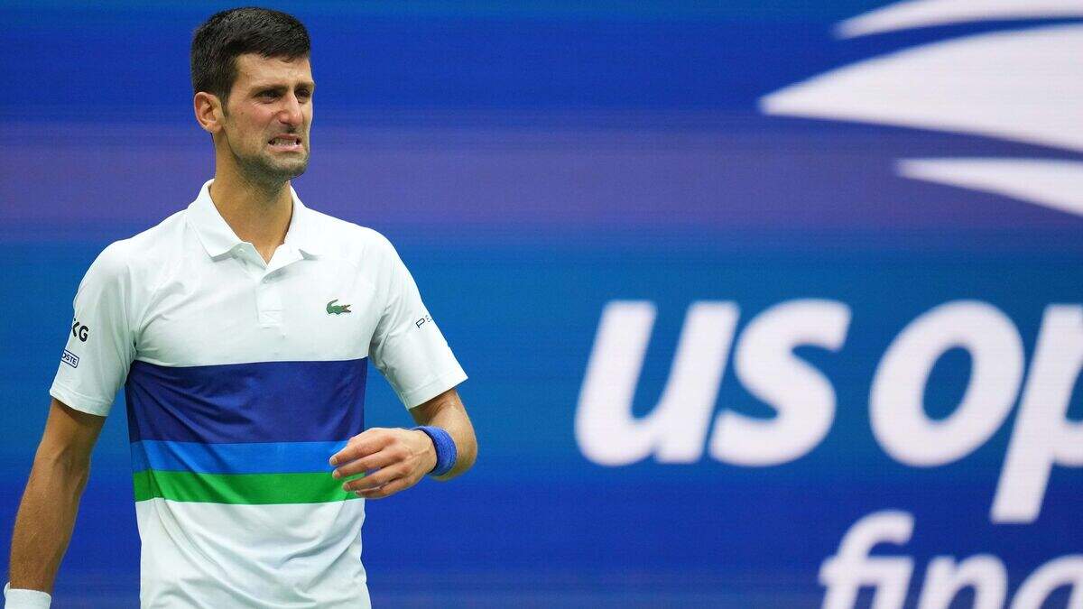 Novak Djokovic's spectacular racket smash as his chase for tennis ...