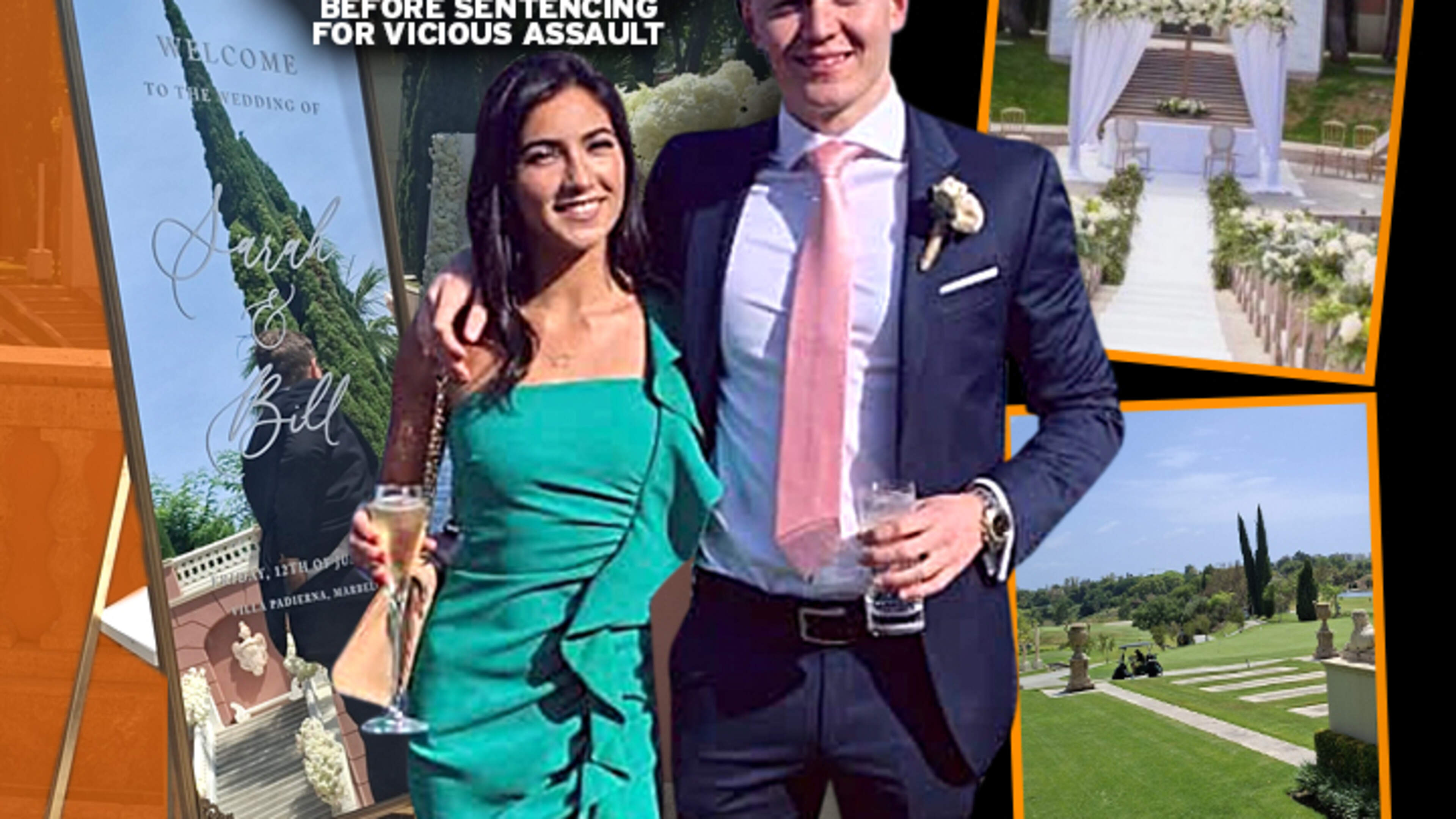 Publican Charlie Chawke’s son enjoys lavish Marbella wedding weeks before sentencing for assault 