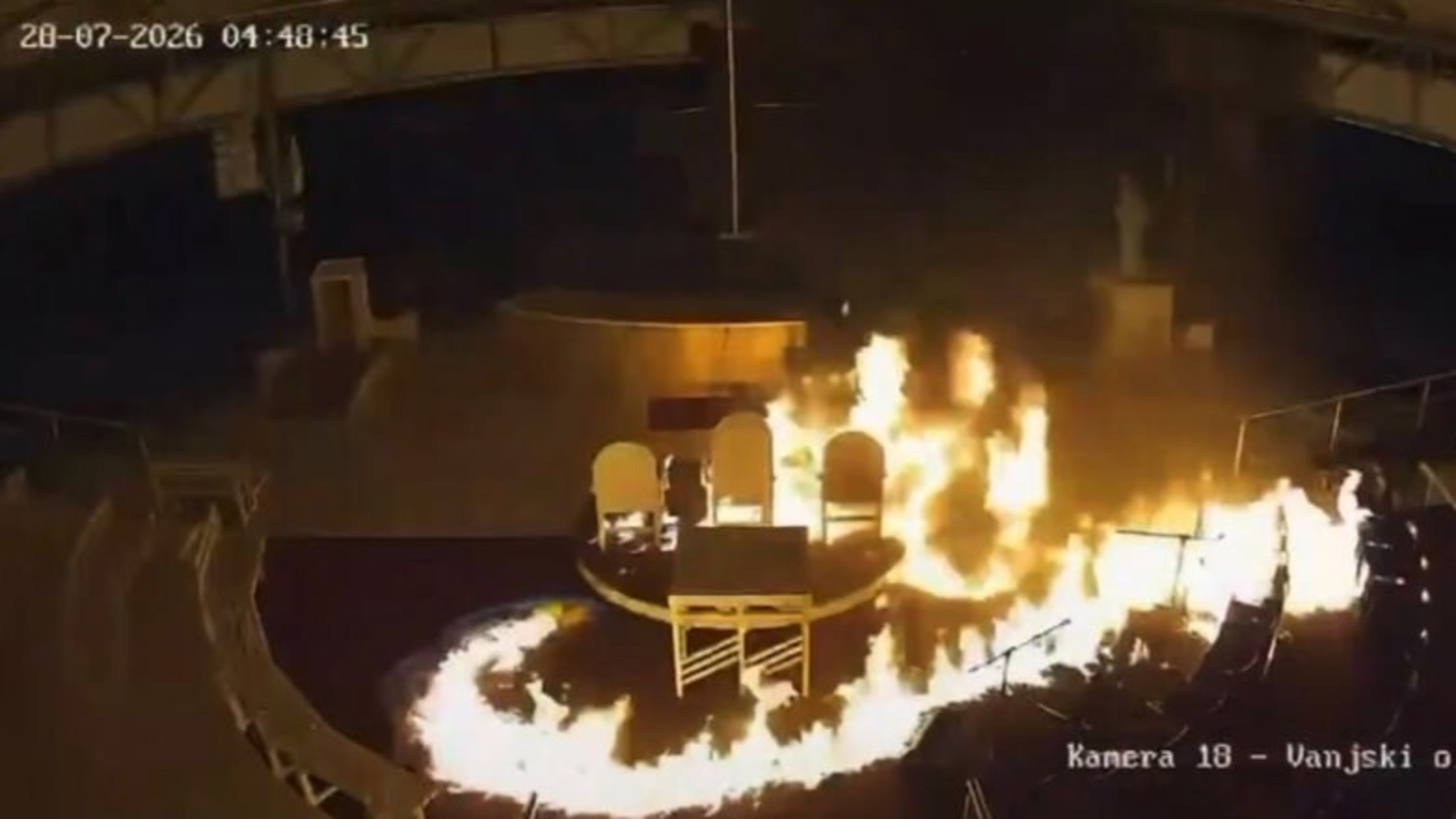 Shocking footage shows early-morning arson attack on church at Medjugorje