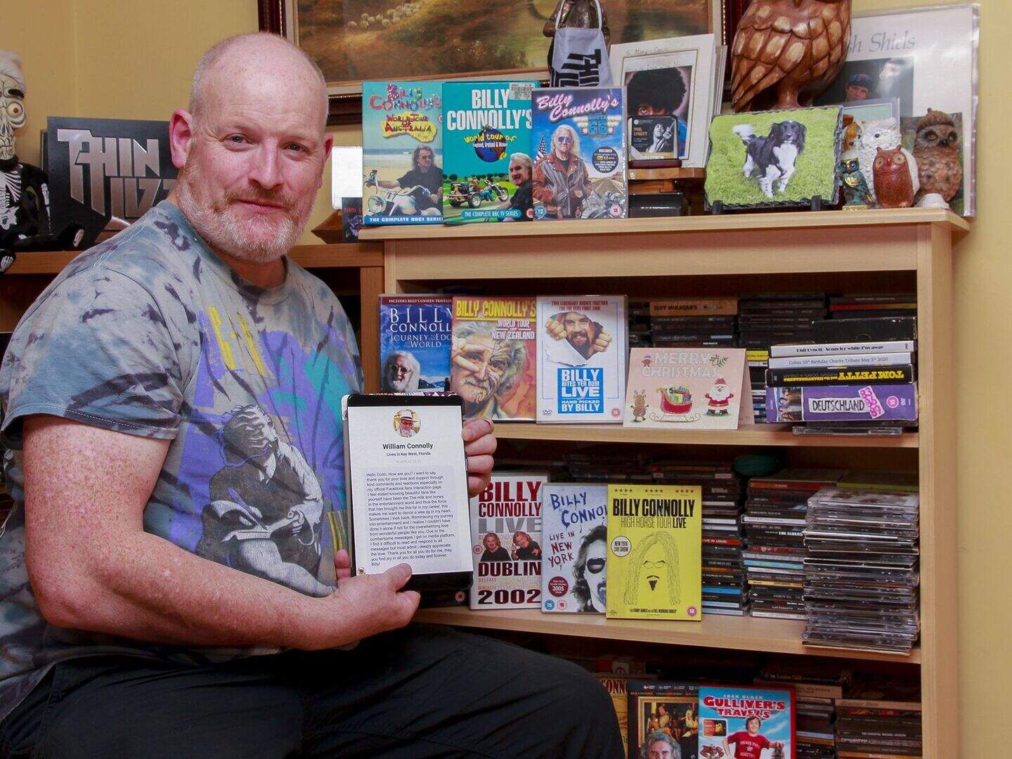 Wicklow man finds message from comedian Billy Connolly hidden in his ...