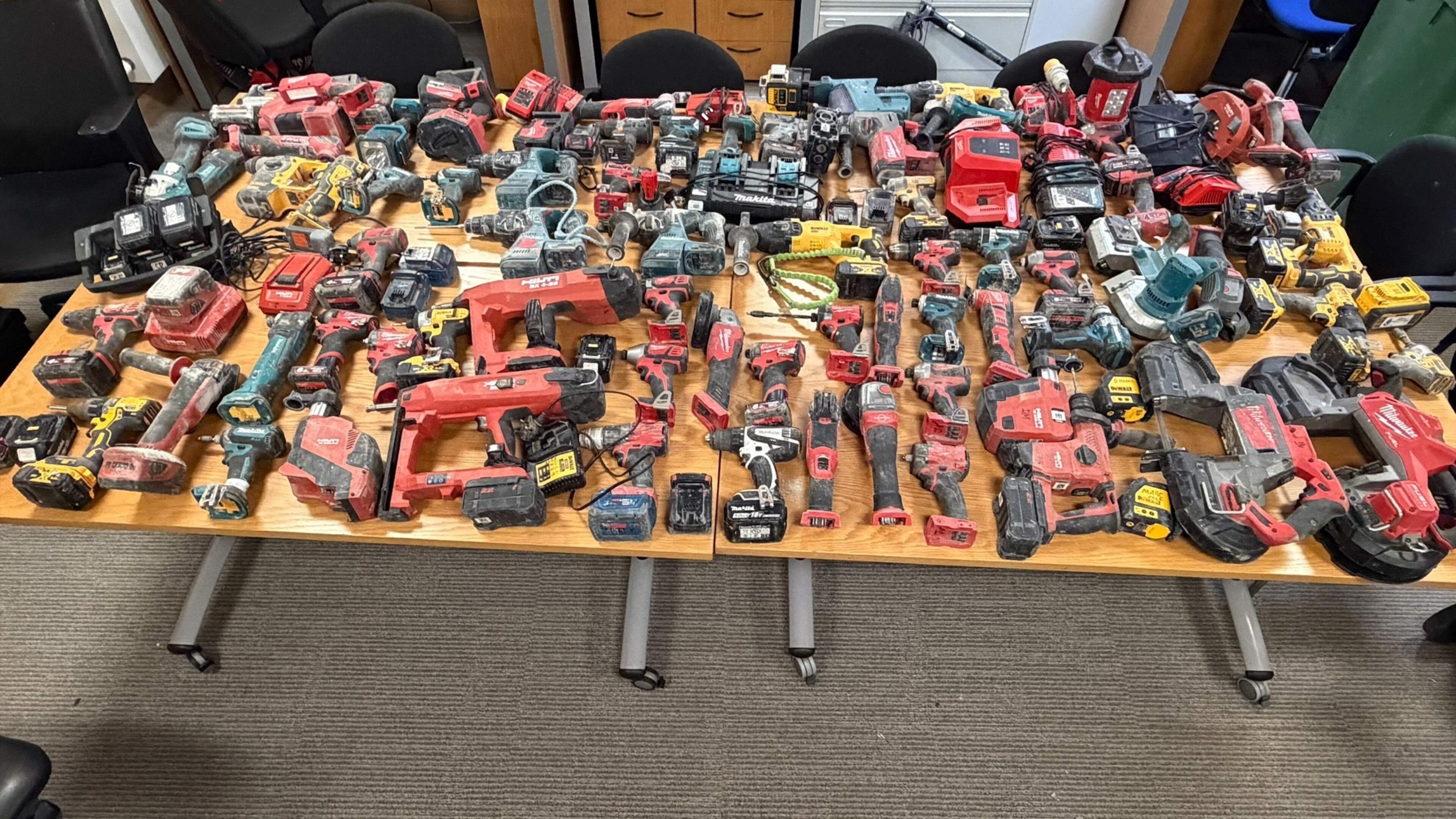 Electrical tools found in wheelie bins after €100k worth stolen from locked units in Dublin