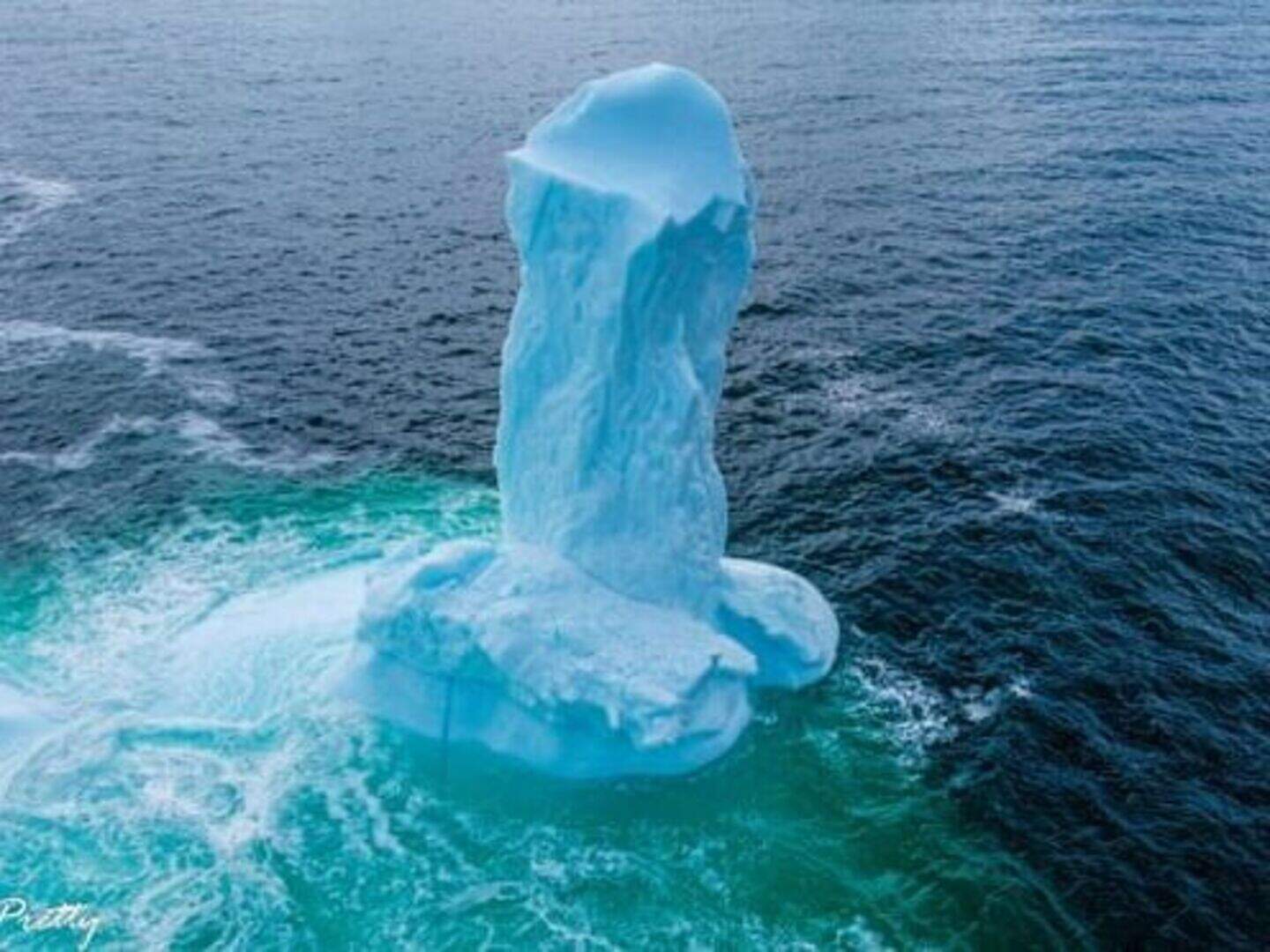 Canadian photographer shares photos of penis-shaped iceberg | Crime World