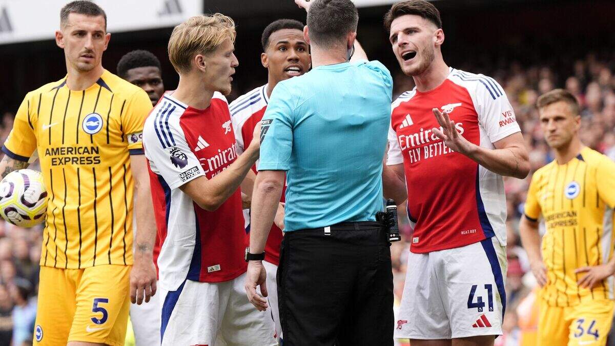 Watch: Referee made candid confession as audio from Declan Rice red ...