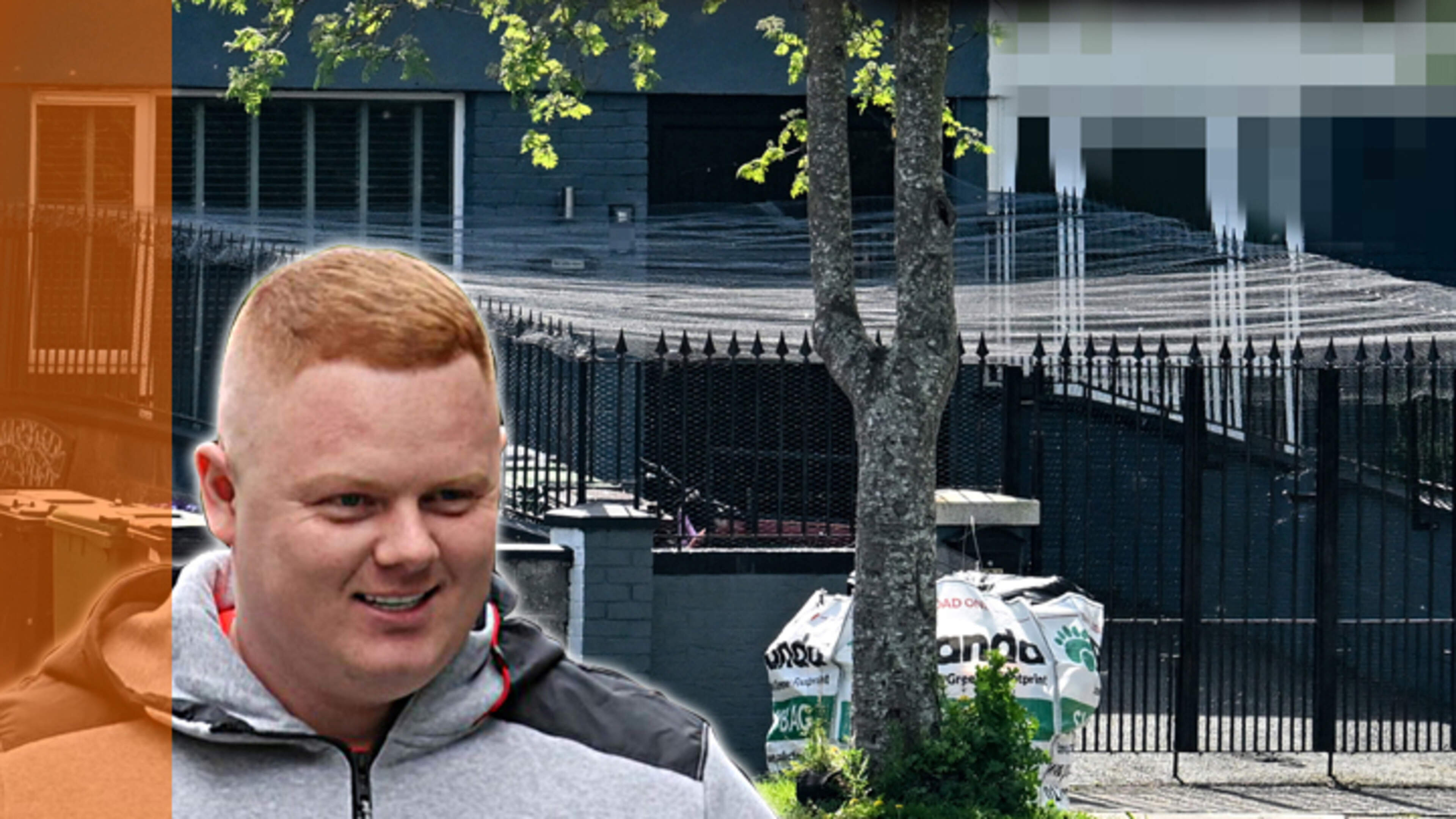 Jailed gangster Devon Hennessy installs security cage around front garden