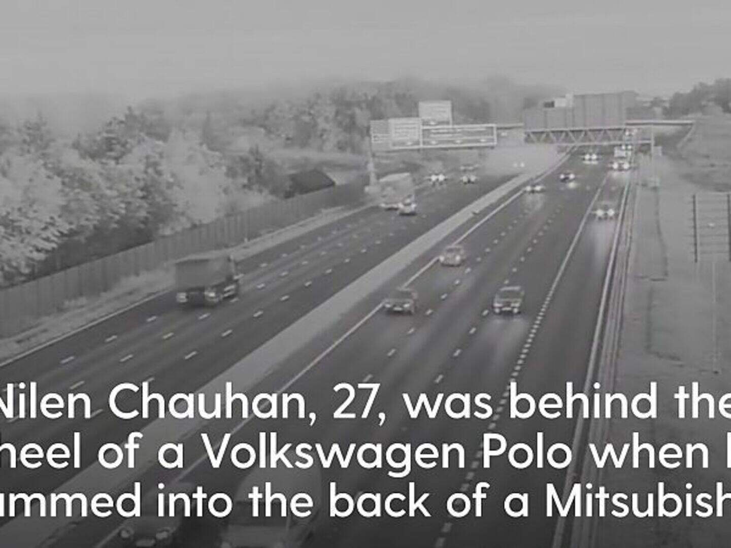Video captures moment drink driver caused motorway crash | Crime World
