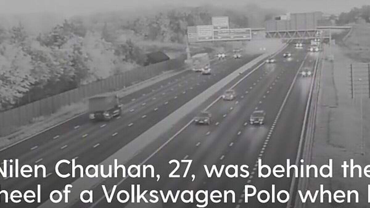 Video captures moment drink driver caused motorway crash | Crime World