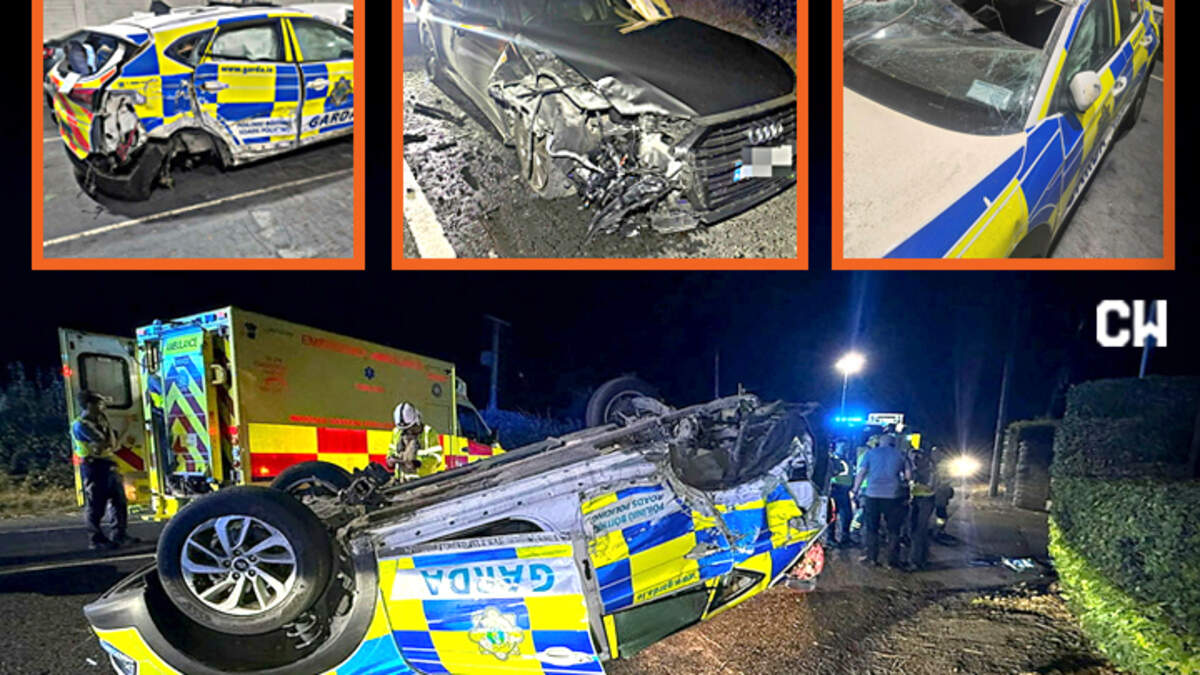 Thugs film themselves driving stolen Audi before Garda car rammed at high speed during night of chaos