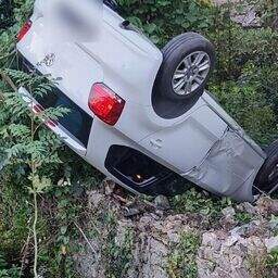 Dublin driver has lucky escape after car flipped over stream and got ...