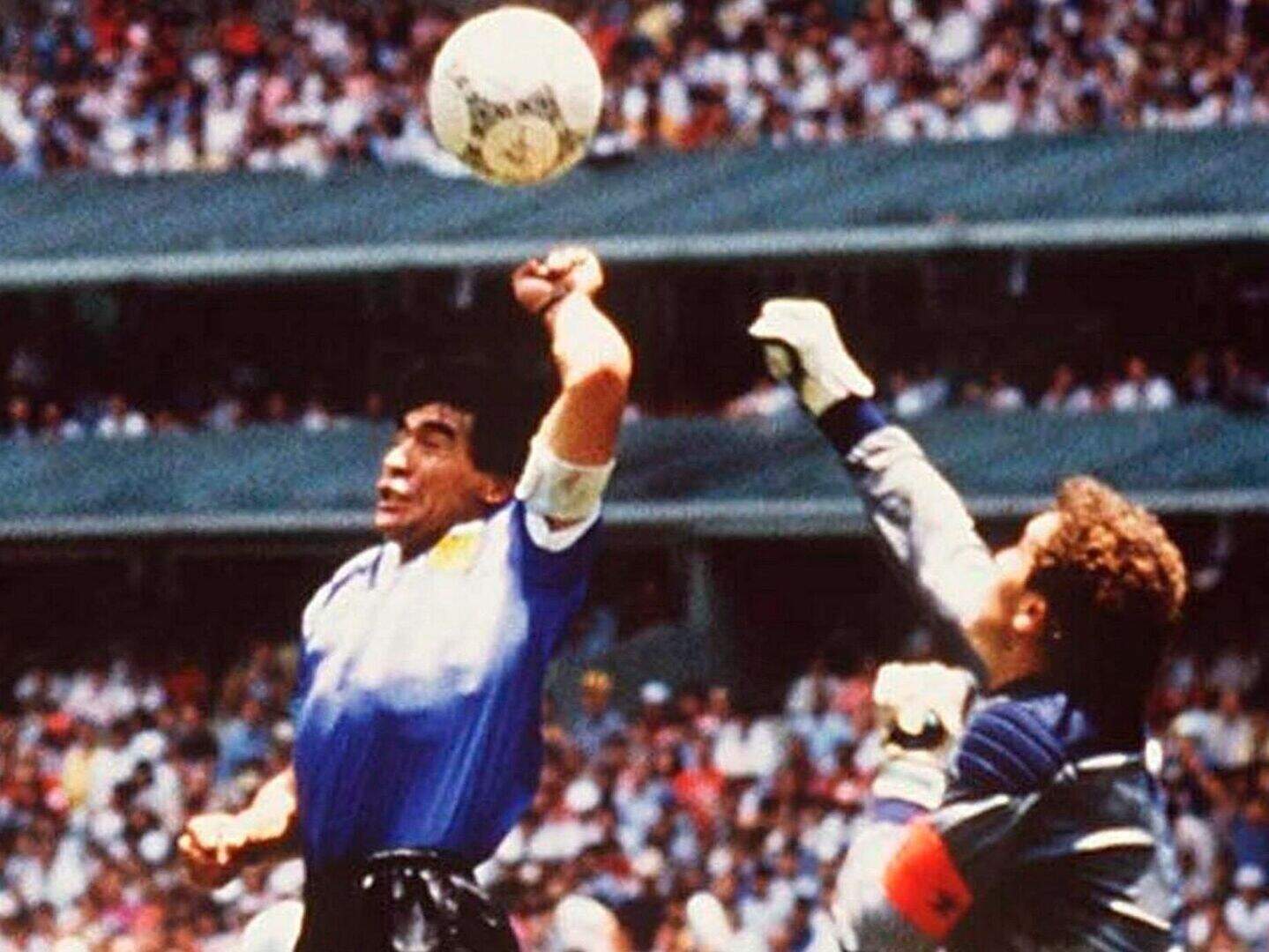 Diego Maradona’s ‘Hand of God’ shirt sells for over £7million at ...