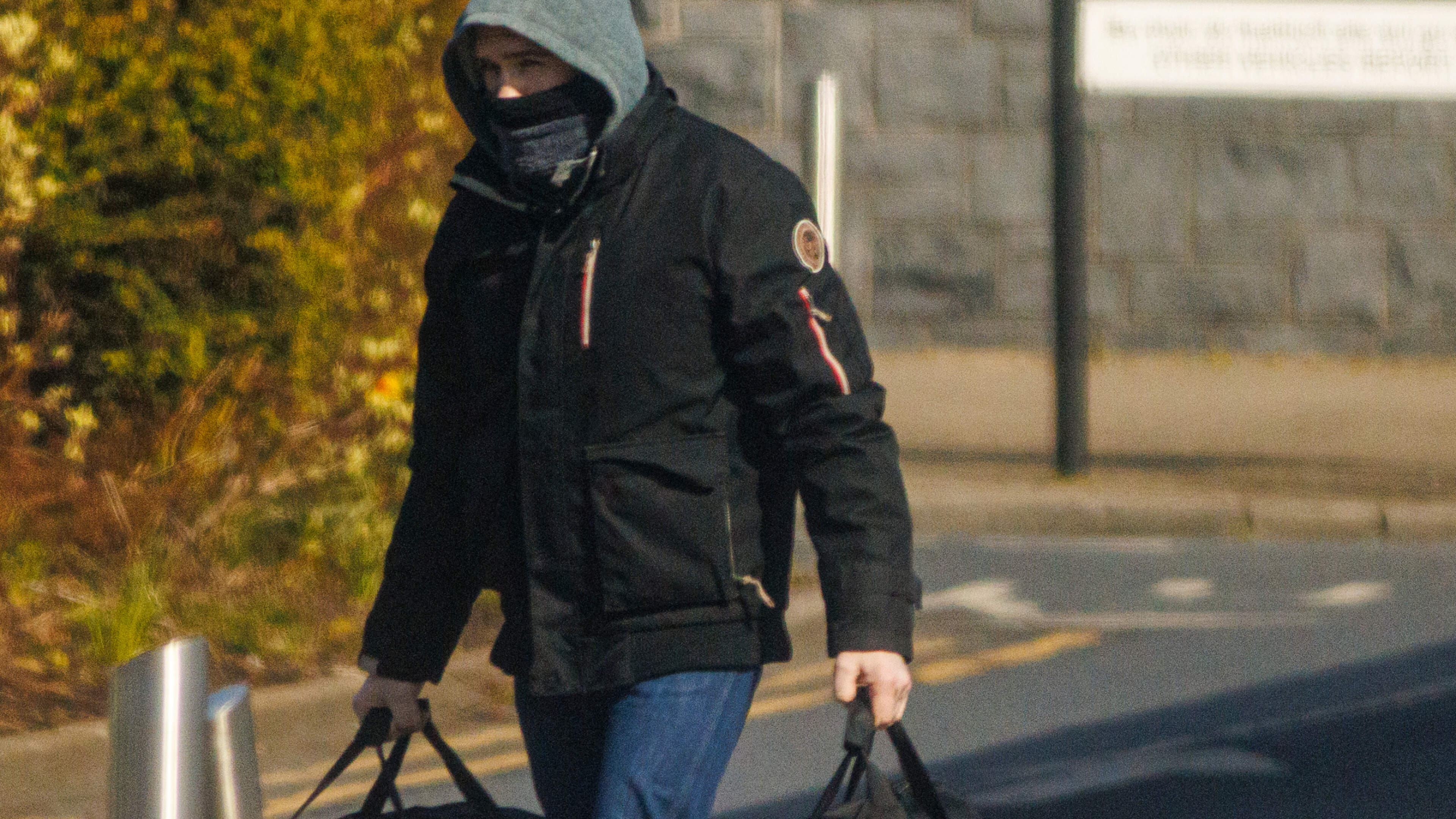 PICTURED:  Moment Tinder rapist Patrick Nevin is released from prison after 12 years