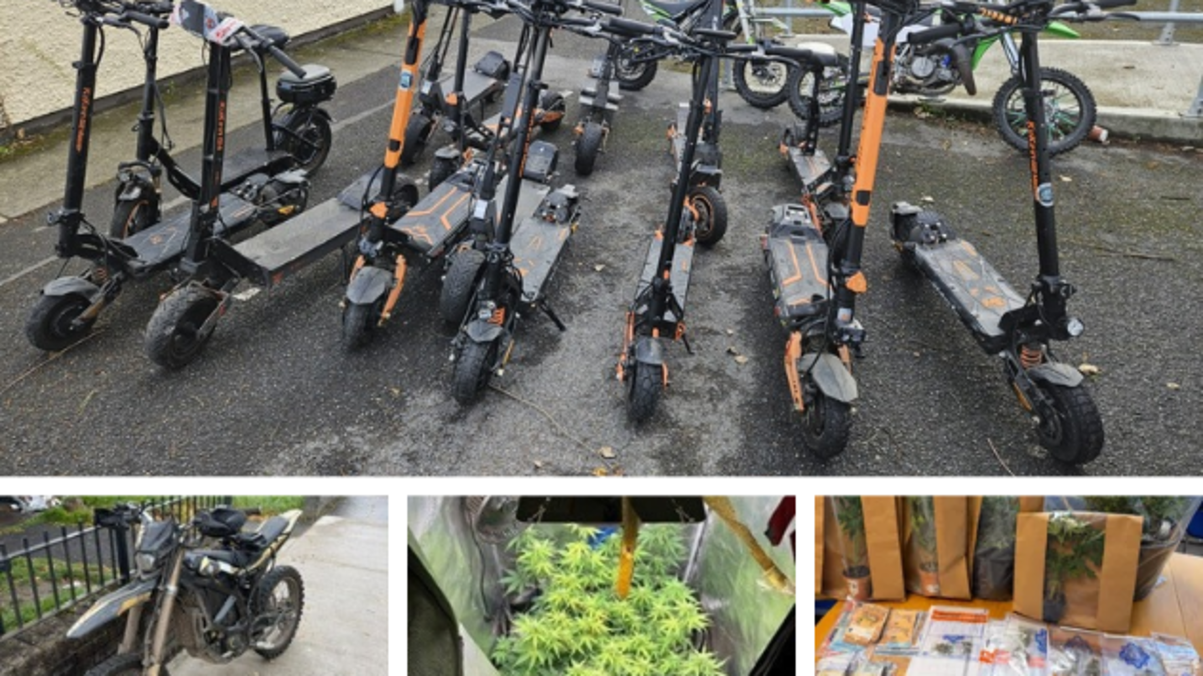 Gardaí seize 122 e-scooters and e-bikes and arrest 12 people in major operation
