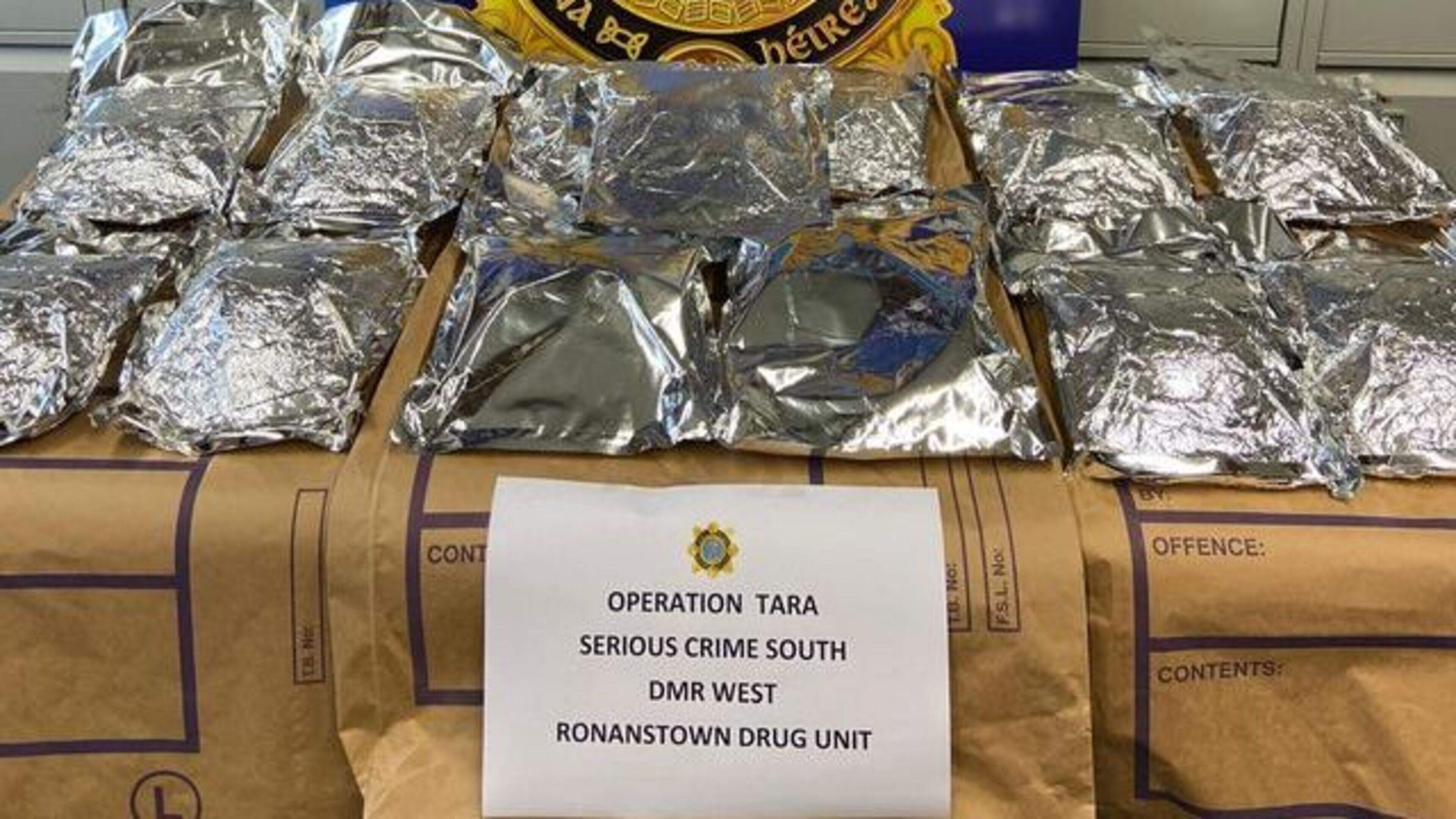 Man (20s) arrested as gardaí seize drugs worth €830,000 in Dublin