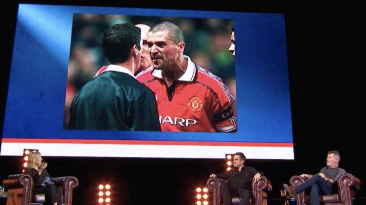 WATCH: Roy Keane jokes over referee apology after infamous clash ...