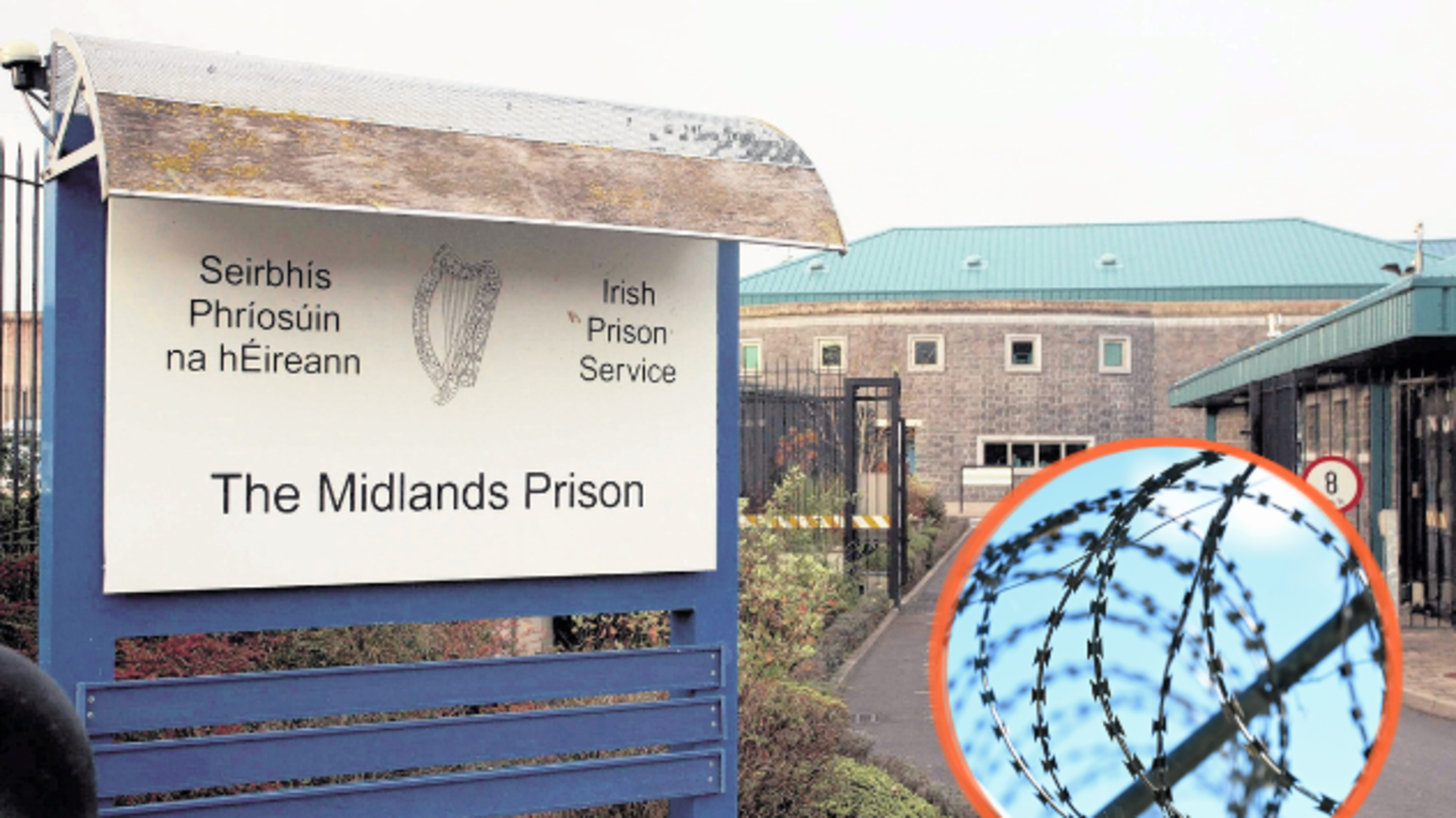 Midlands prisoner has to be rescued after climbing 20ft through razor wire to recover drugs
