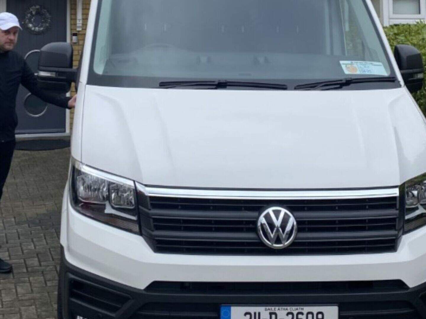 Our man takes delivery of a new Volkswagen Crafter without leaving his ...