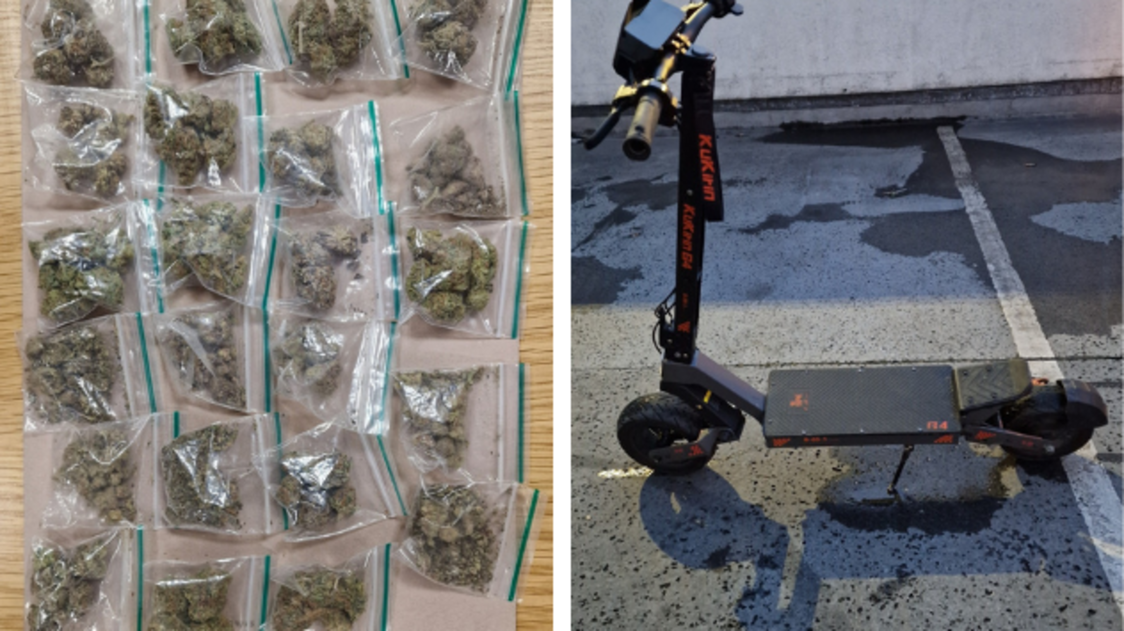 Drugs seized by gardaí after youth took off on e-scooter in Ballymun