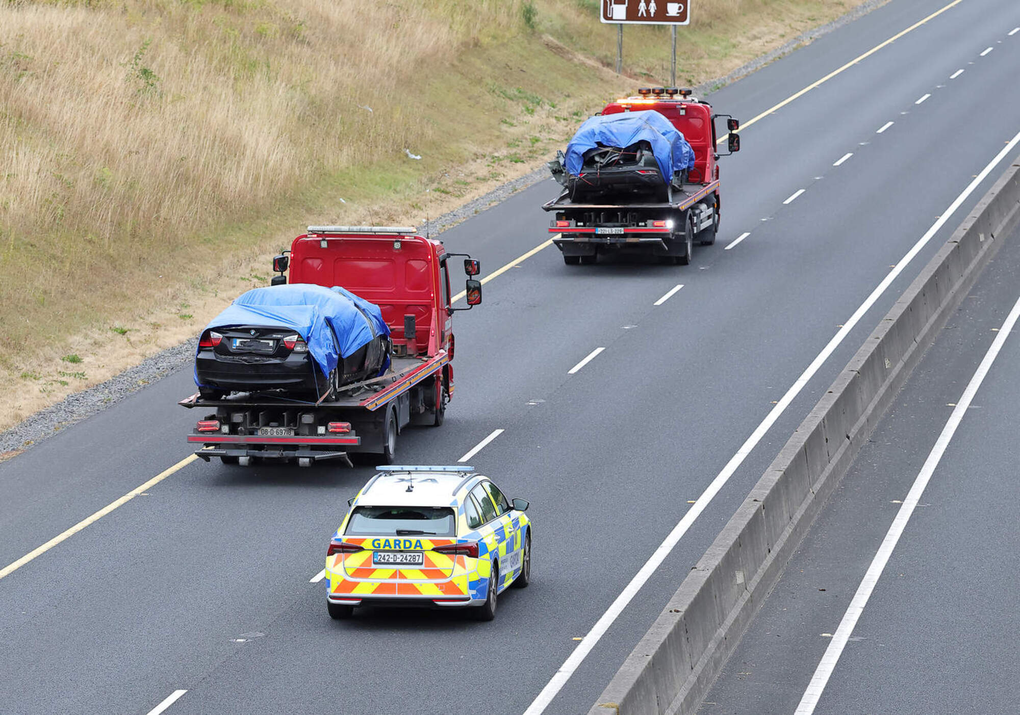 Fifth body located at scene as car driving wrong way down M9 ...