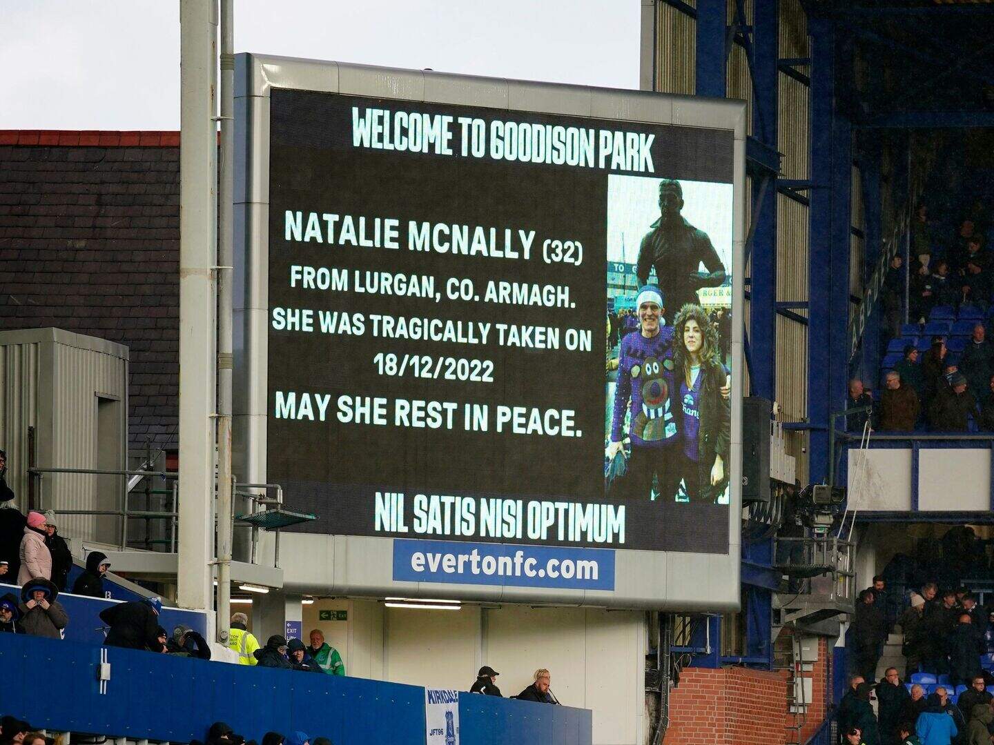 Family touched by Everton’s special tribute to Natalie McNally as hunt ...