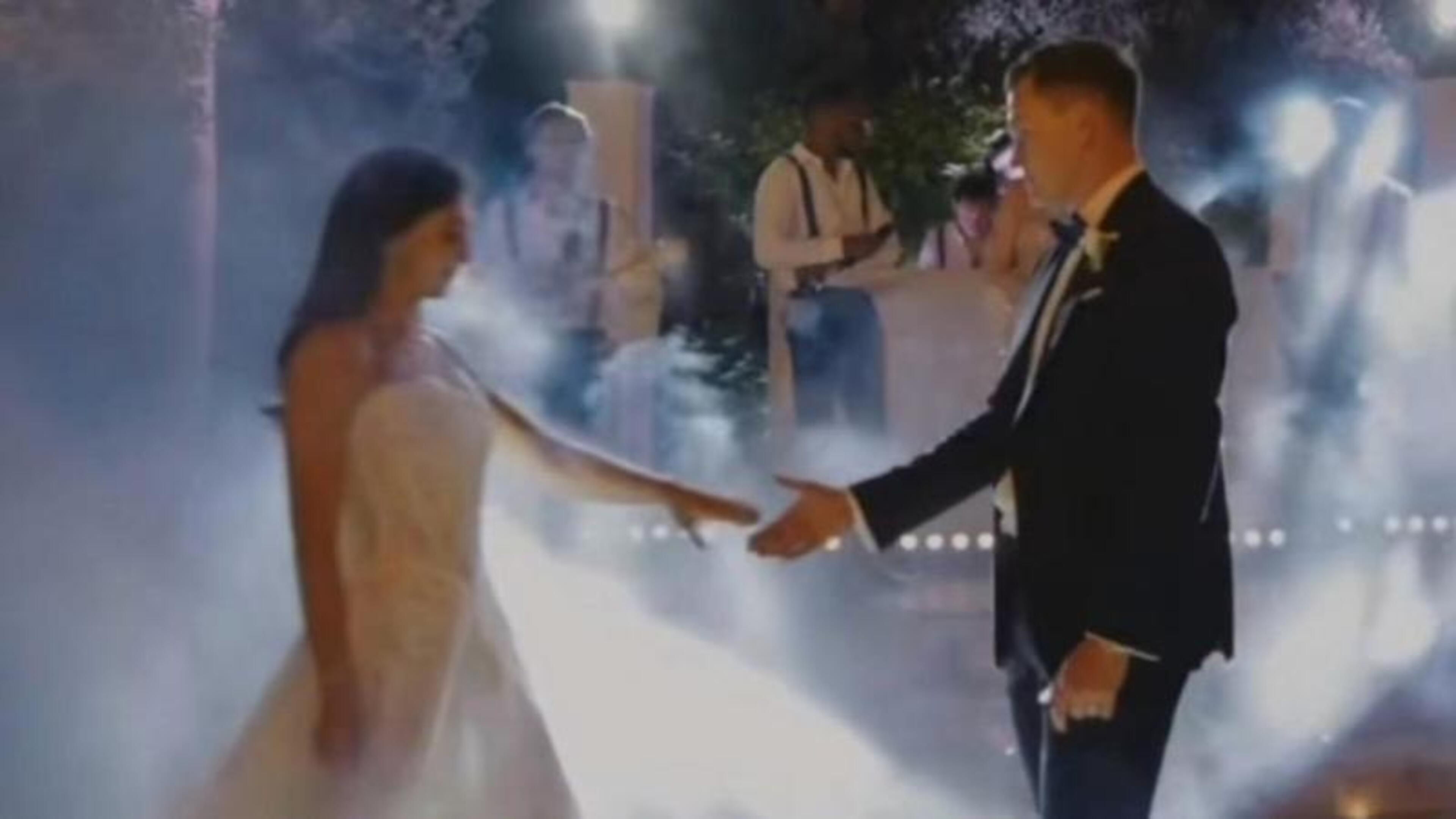Bill Chawke and wife cheered on as they make ‘iconic wedding entrance’ weeks before he was jailed