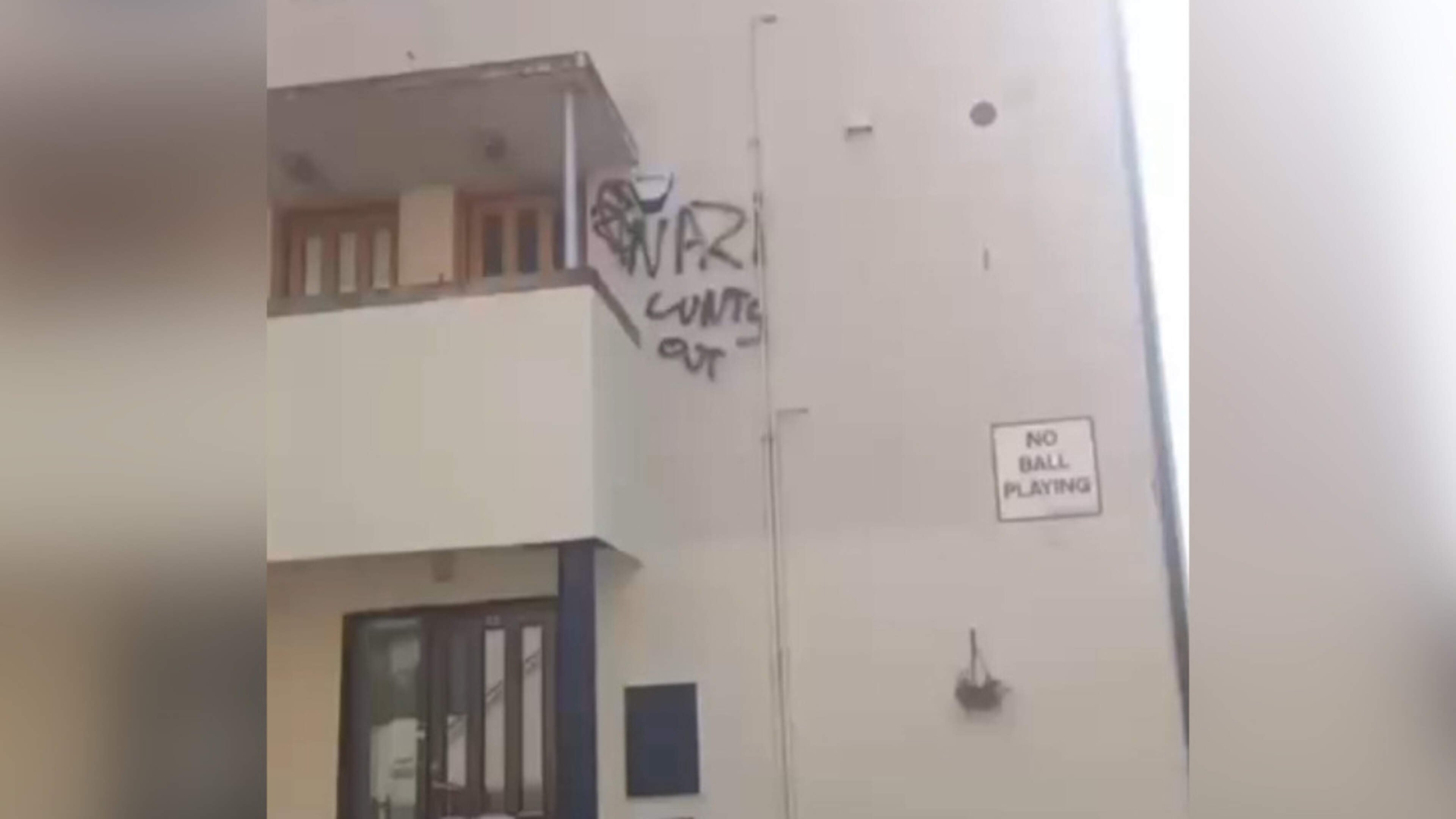 Property belonging to member of far-right group Clann Éireann targeted in graffiti attack