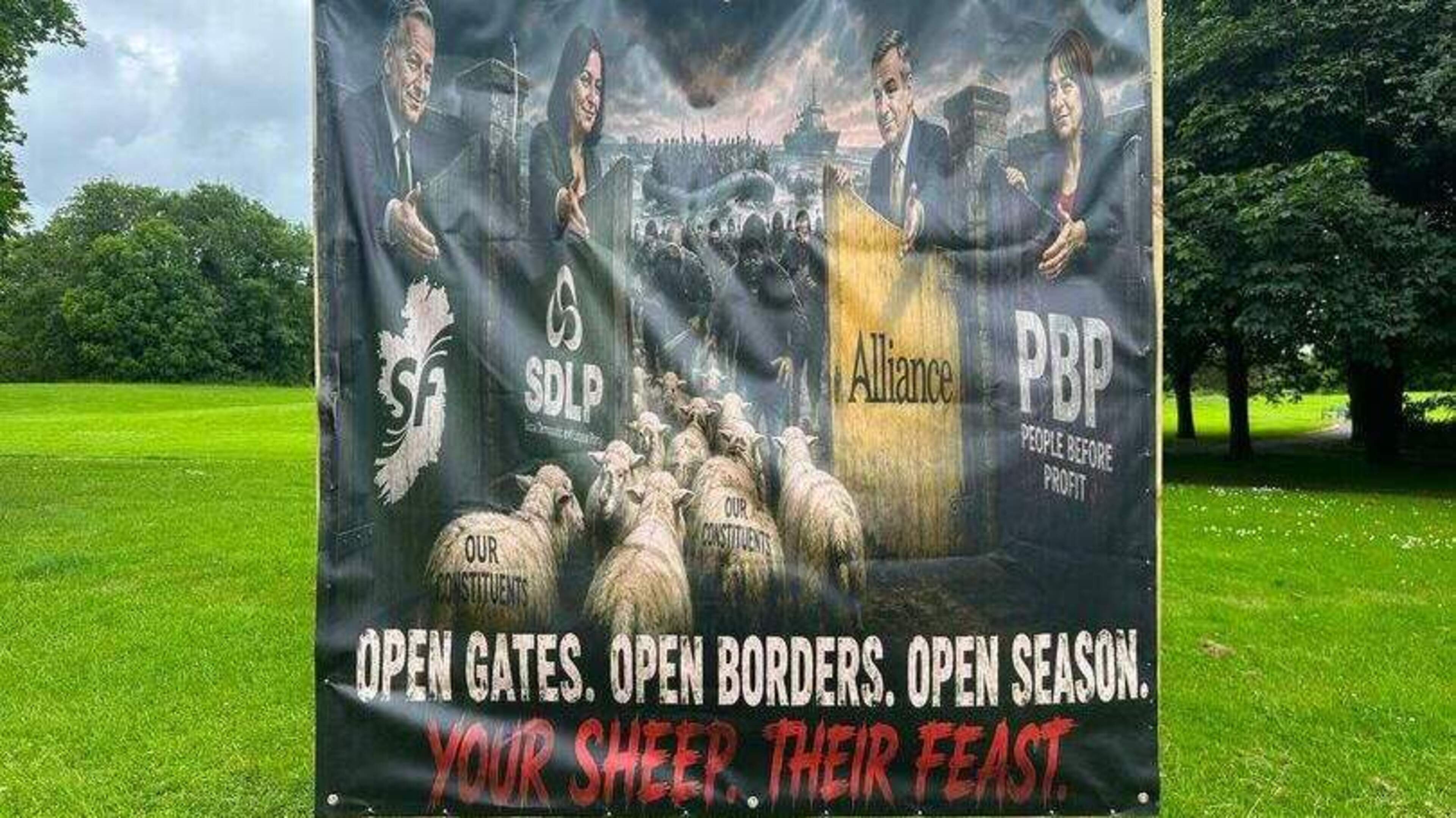 Cops treating ‘disgusting’ AI-style anti-immigrant banner as hate incident