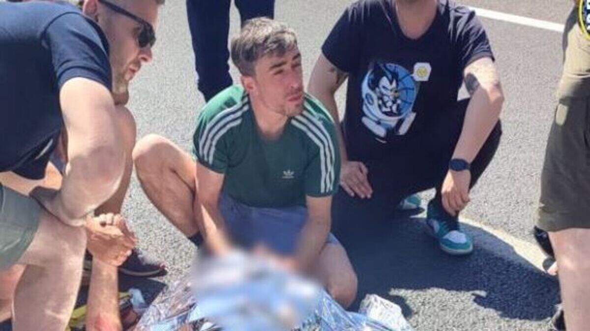 Dublin Fire Brigade crew save injured biker in Seville, Spain | Crime World