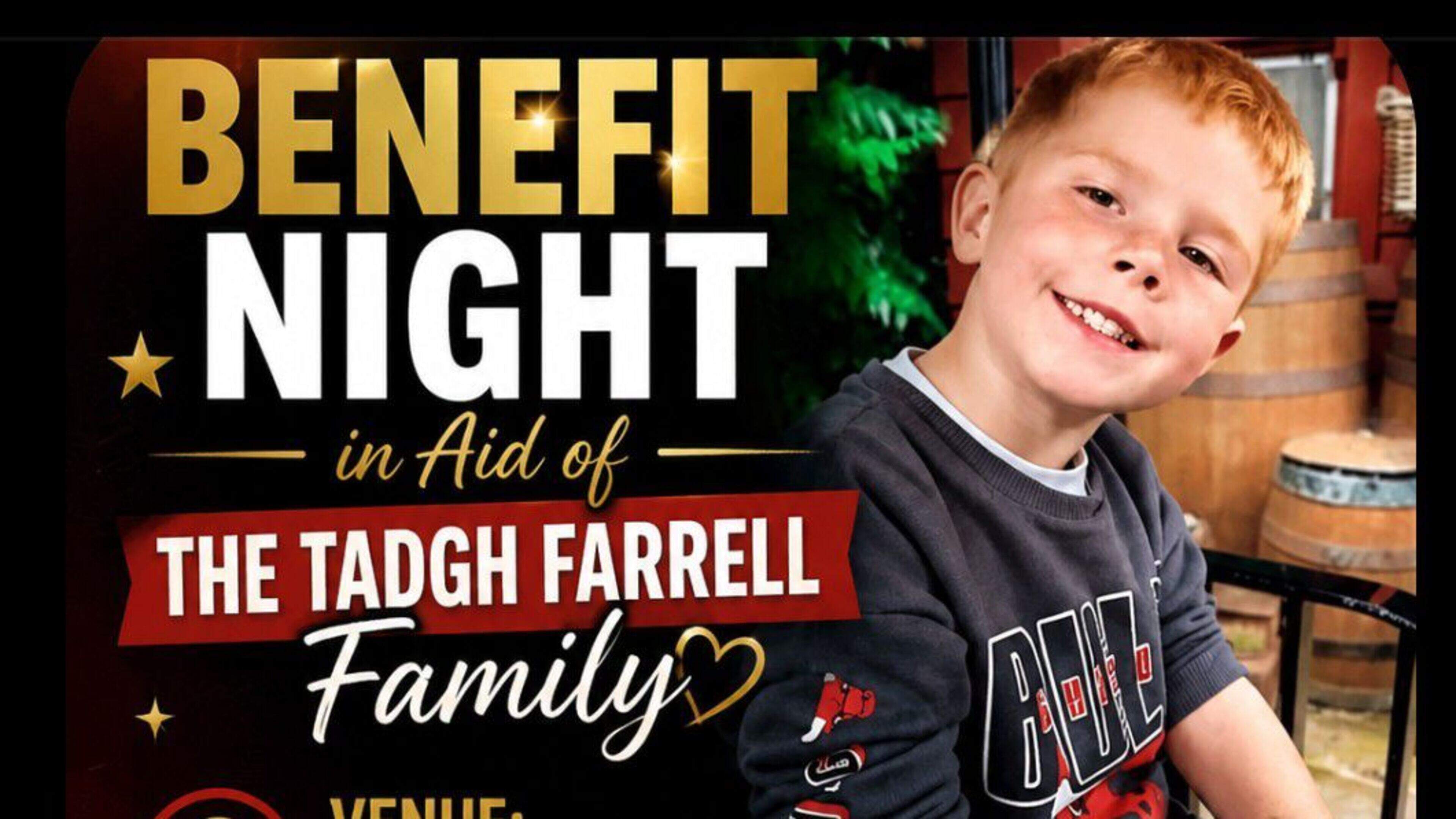 Benefit night to be held for family of arson victim Tadgh Farrell (4)