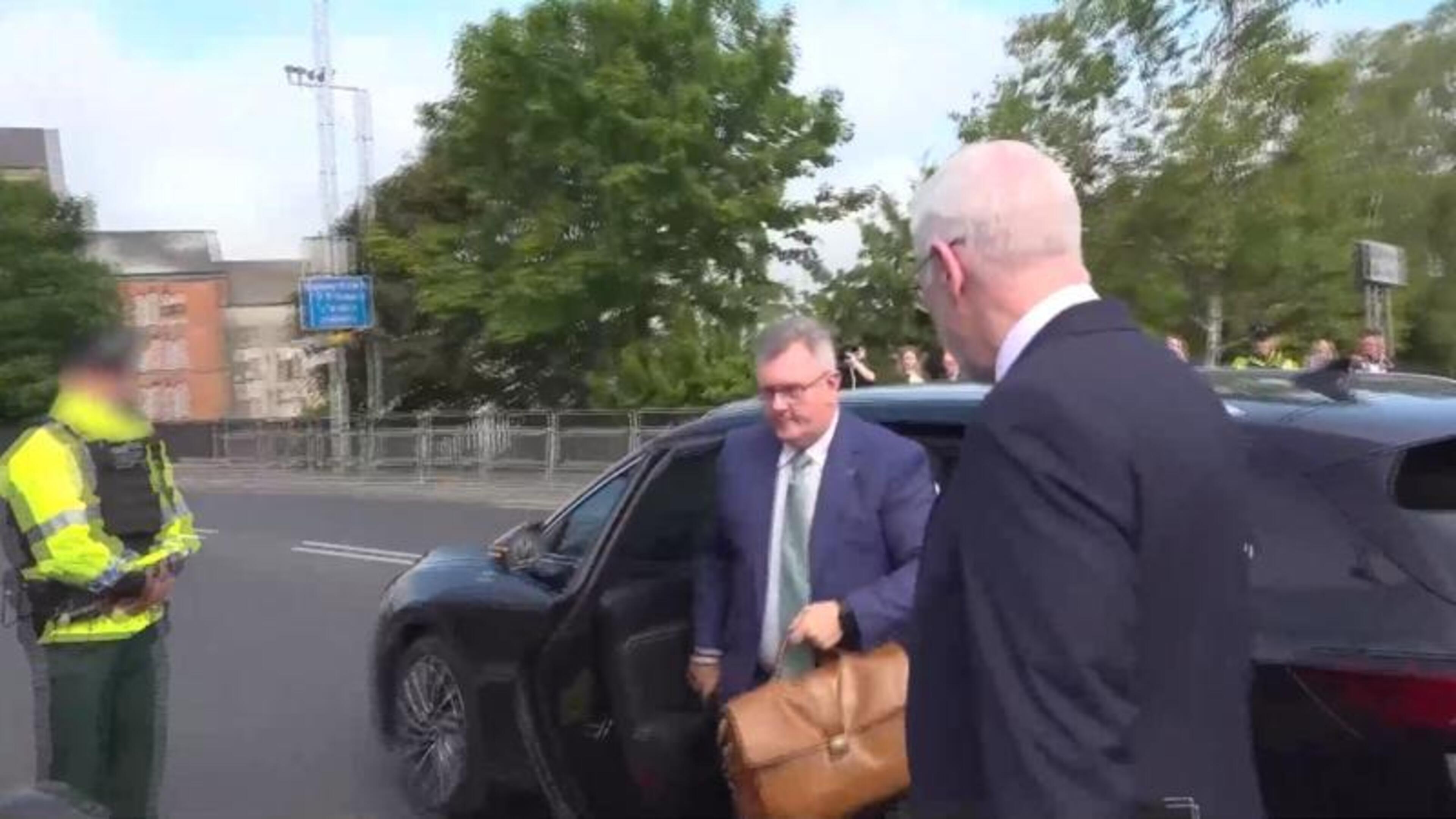 Cops keep tight grip outside courthouse as Jeffrey Donaldson sex offences trial finally begins