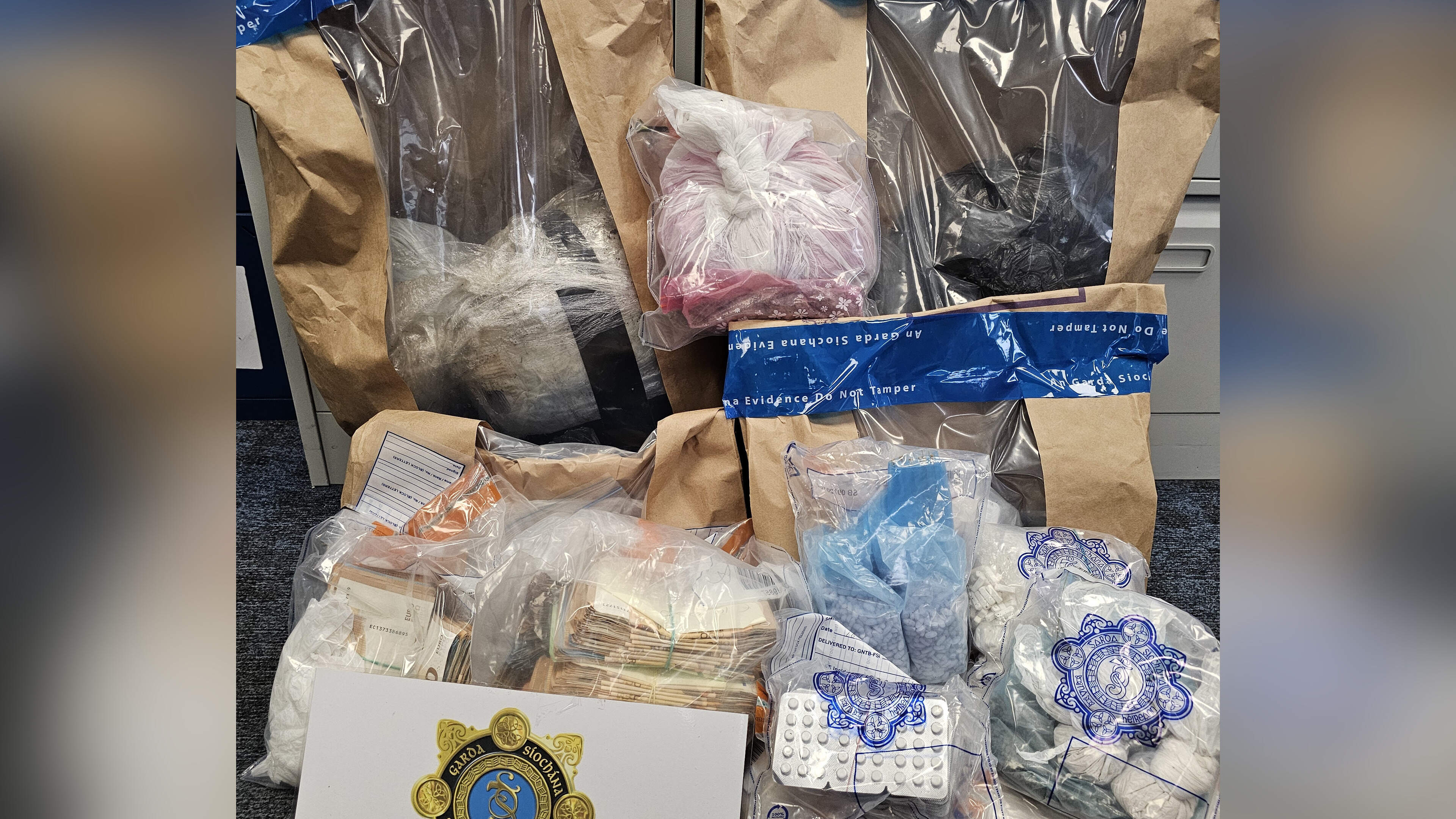Man (20s) remains in custody after gardai seize almost €1m of cash and drugs in Limerick bust