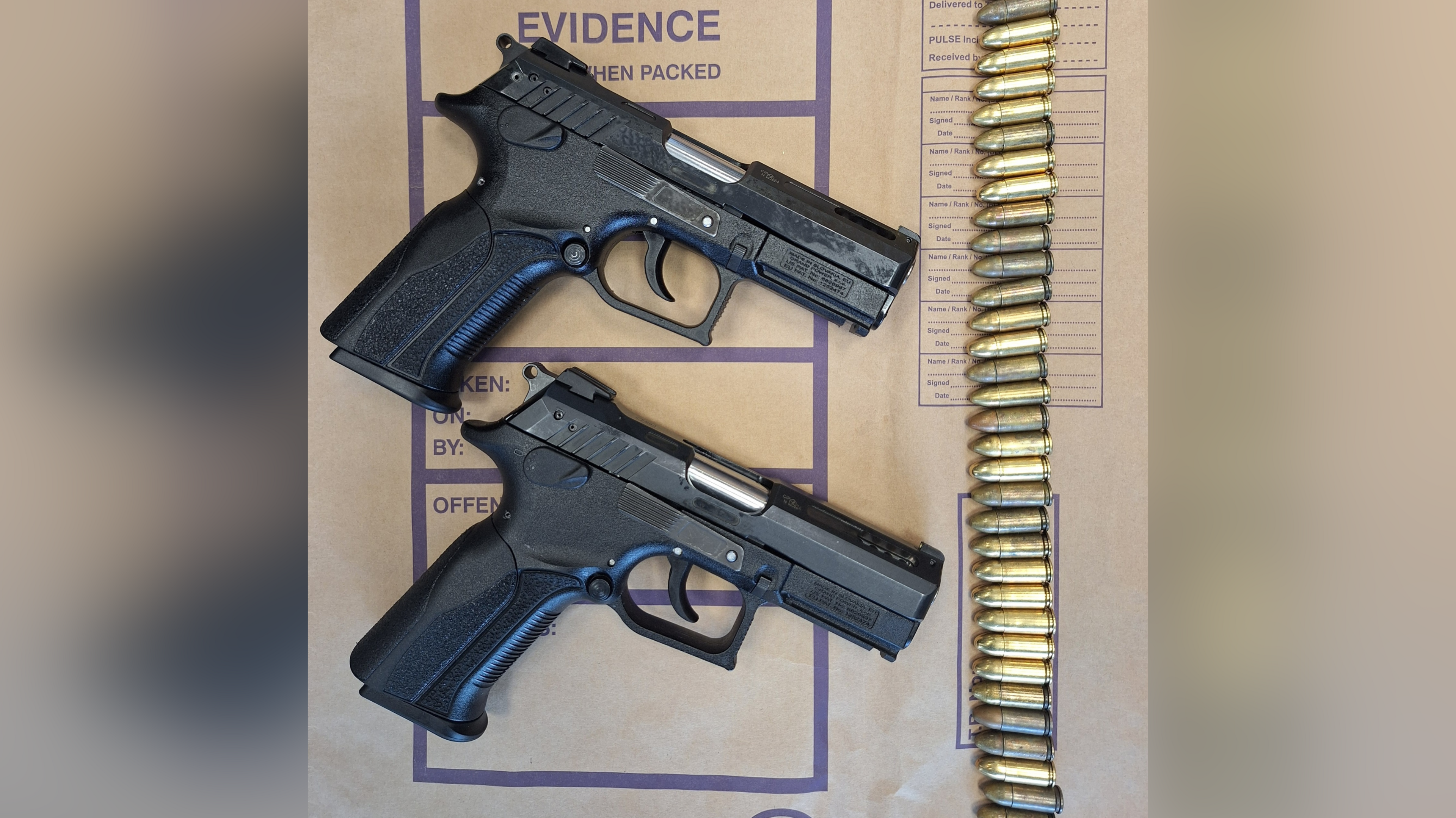 Gardai seize semi-auto pistols and ammo after stopping man on scrambler bike