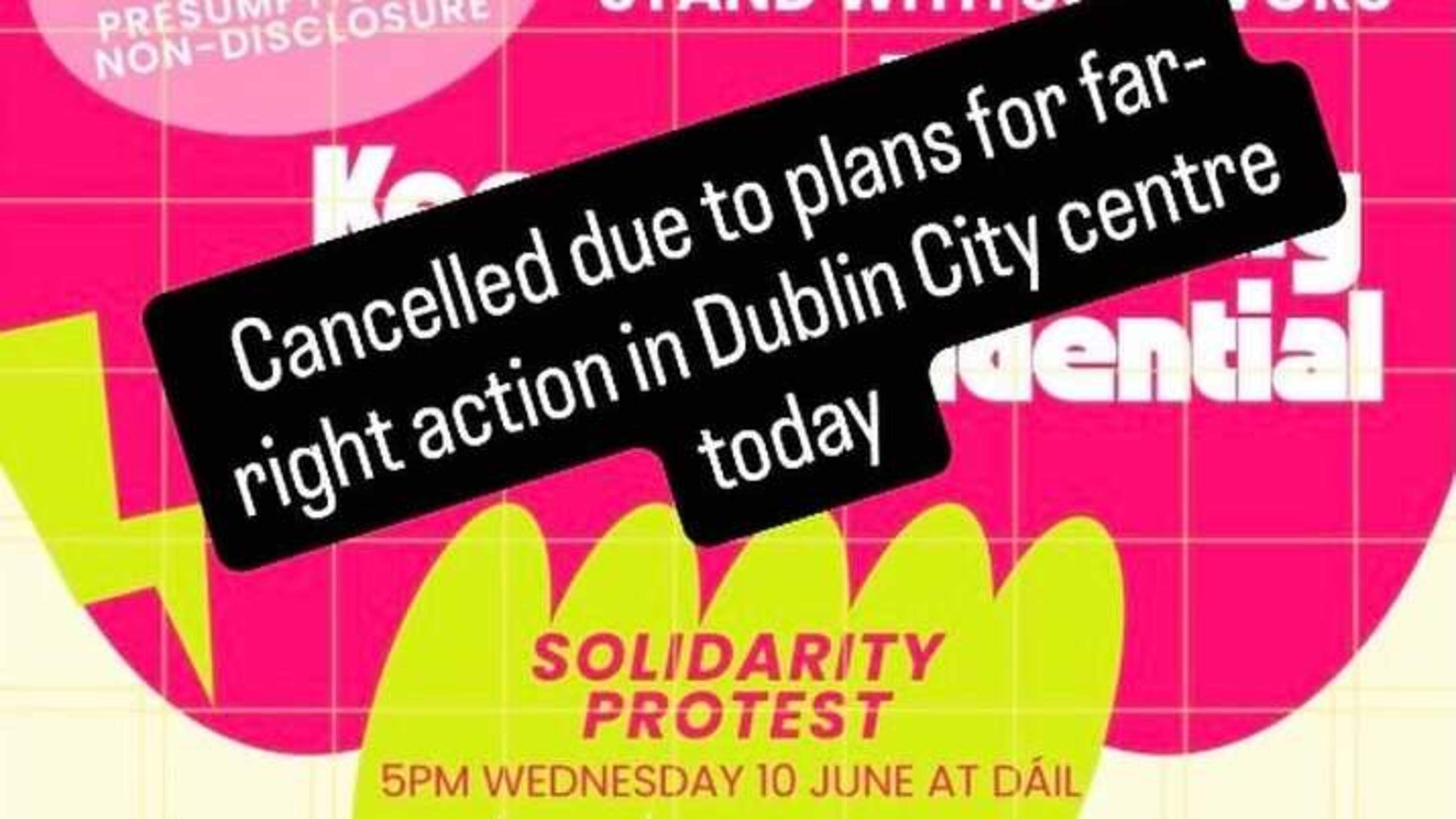 Feminist group cancels protest in Dublin over ‘far-right’ action 