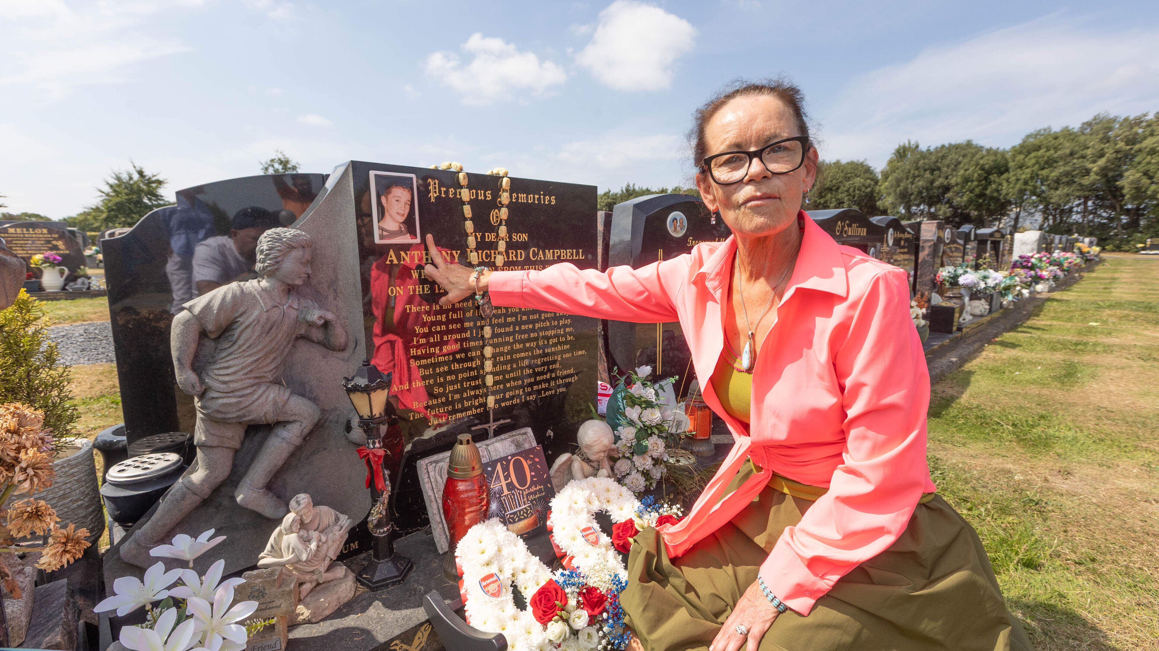 Christine Campbell: ‘The men who killed my son walk the streets but he is in a graveyard for his 40th’