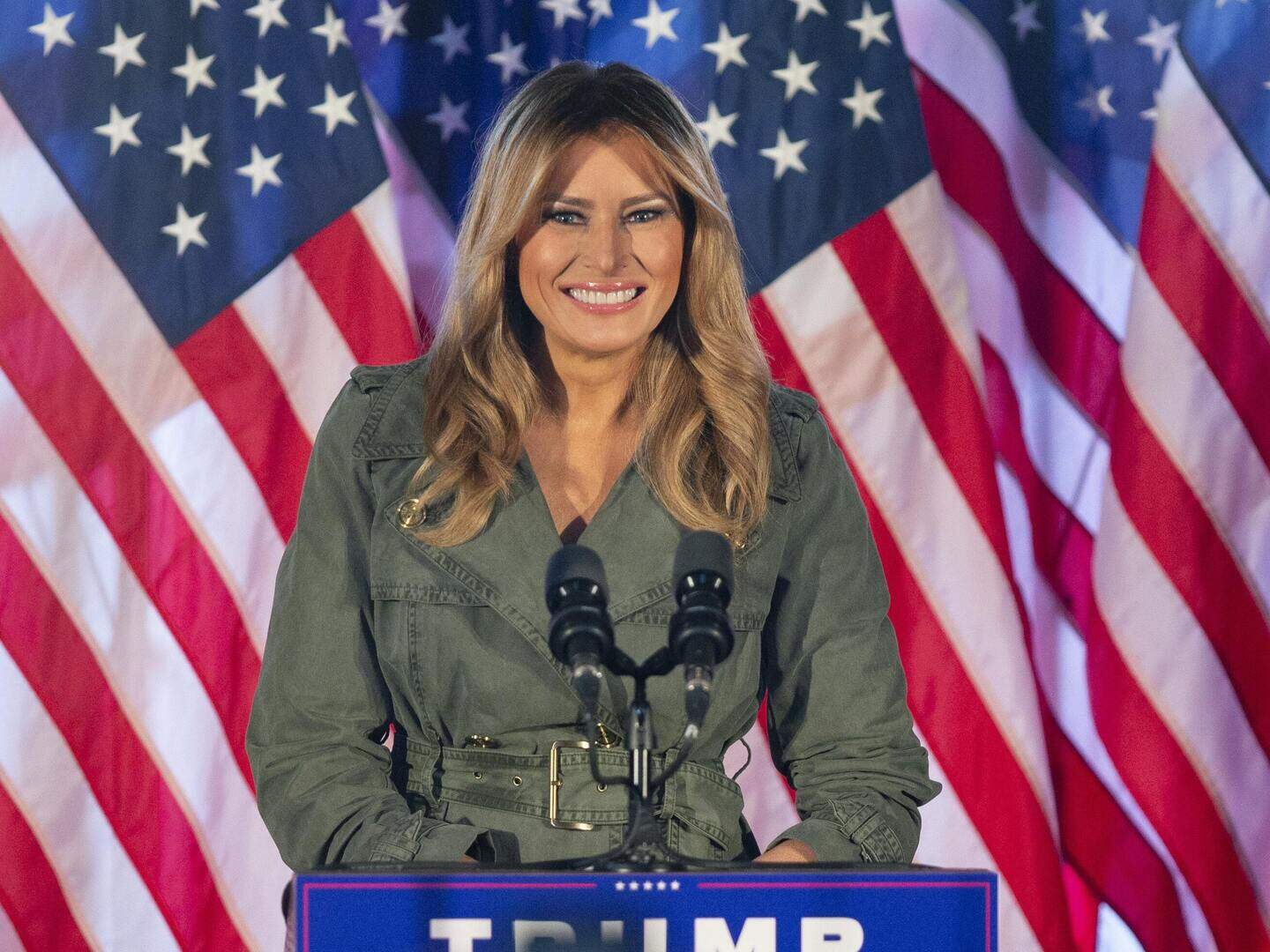 Melania Trump criticises Biden and Democrats in first solo campaign ...