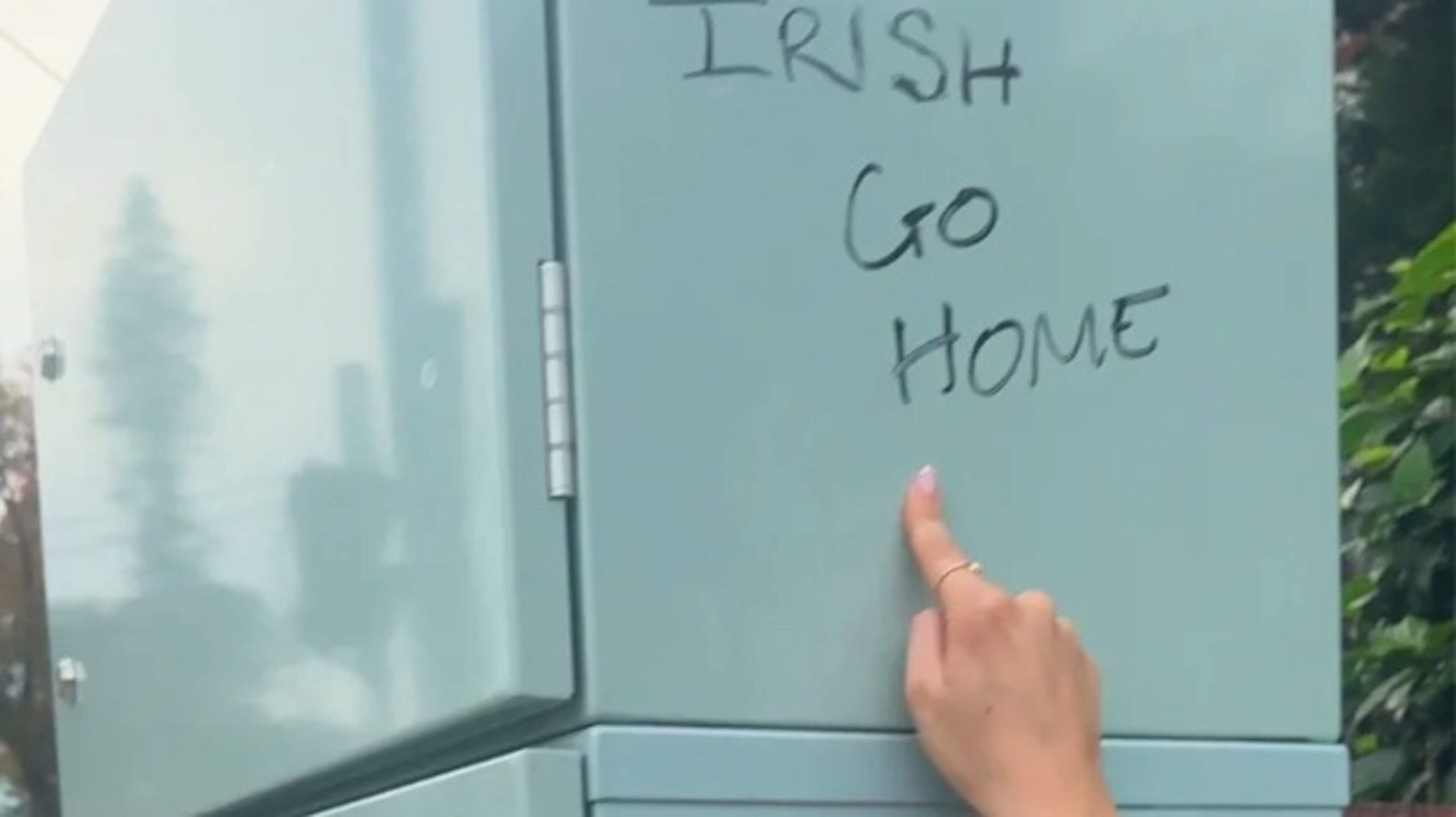 Australian council removes graffiti on electricity box calling on ‘Irish to go home’