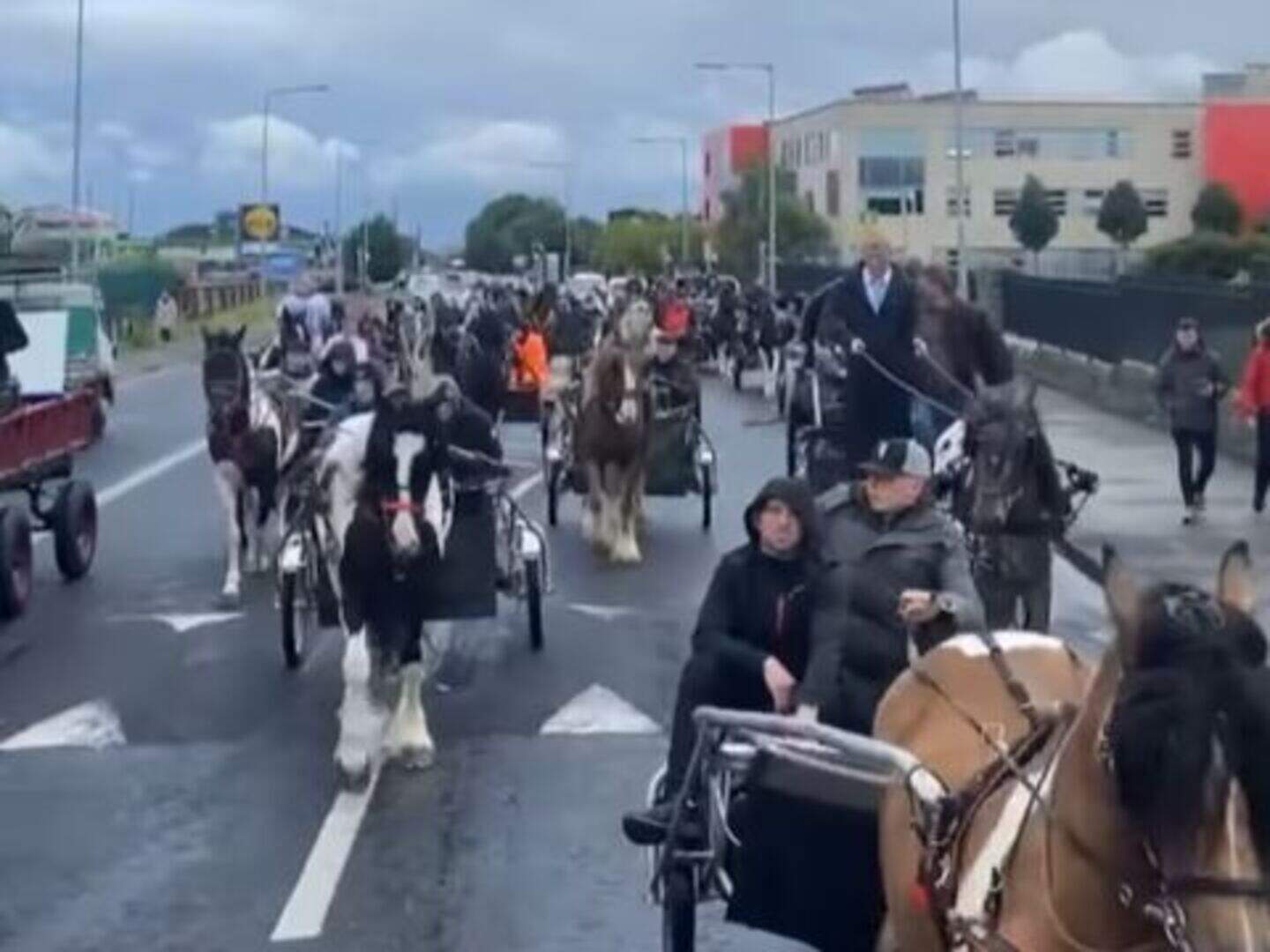 Ross Rice: Huge horse and cart procession in west Dublin for young dad ...