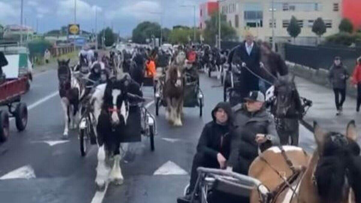 Ross Rice: Huge horse and cart procession in west Dublin for young dad ...