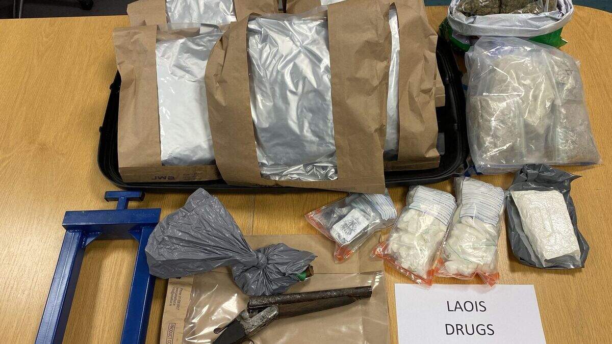 Man (40s) arrested after sawn-off shotgun and drugs worth €285k seized ...