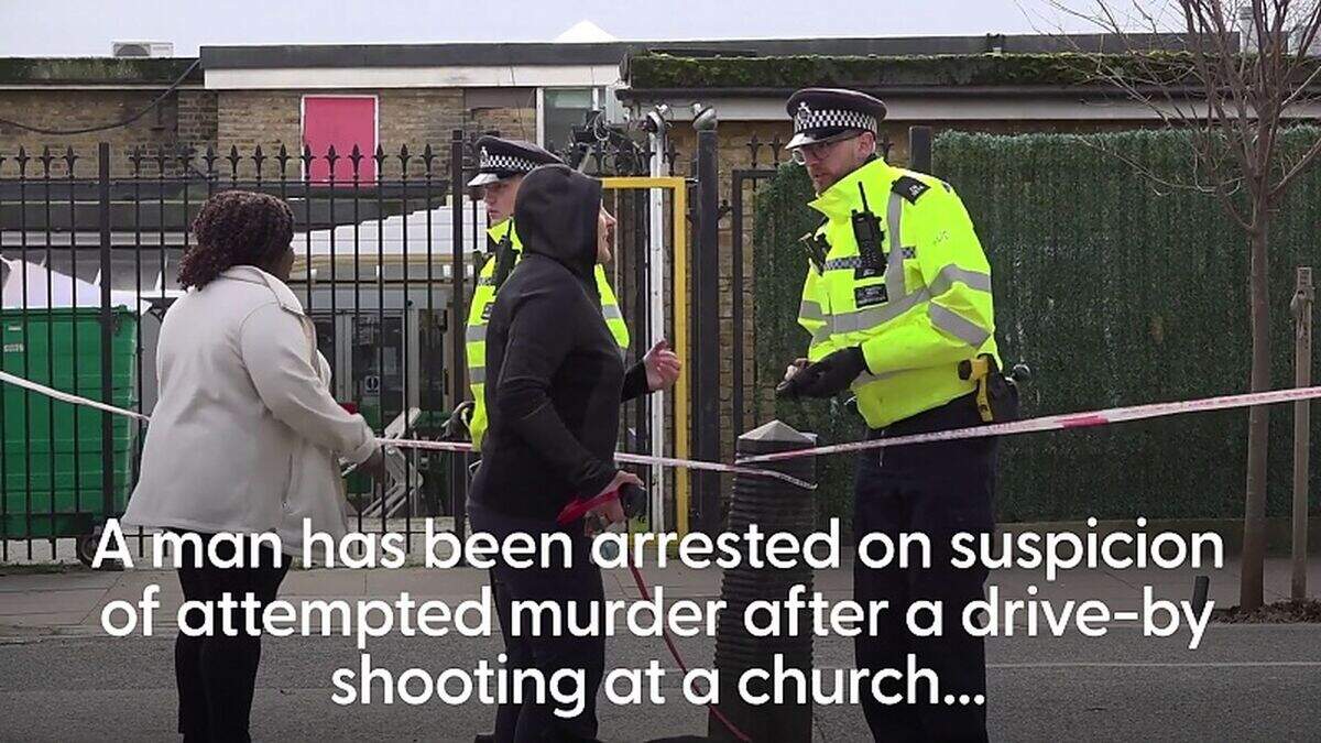 Man arrested on suspicion of attempted murder after church drive-by ...