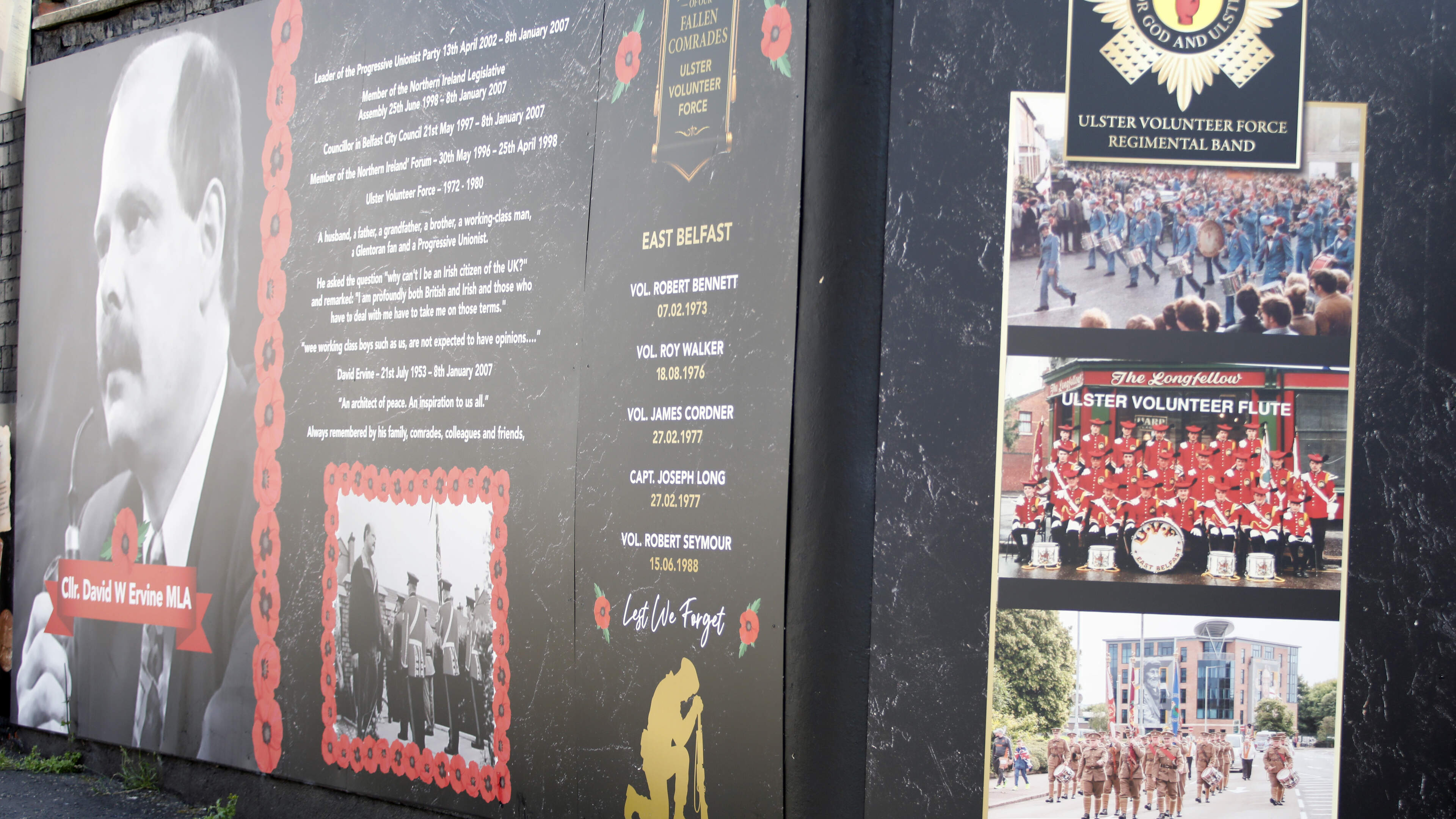 Son of bookies massacre victim hails loyalists after insulting UVF mural is removed