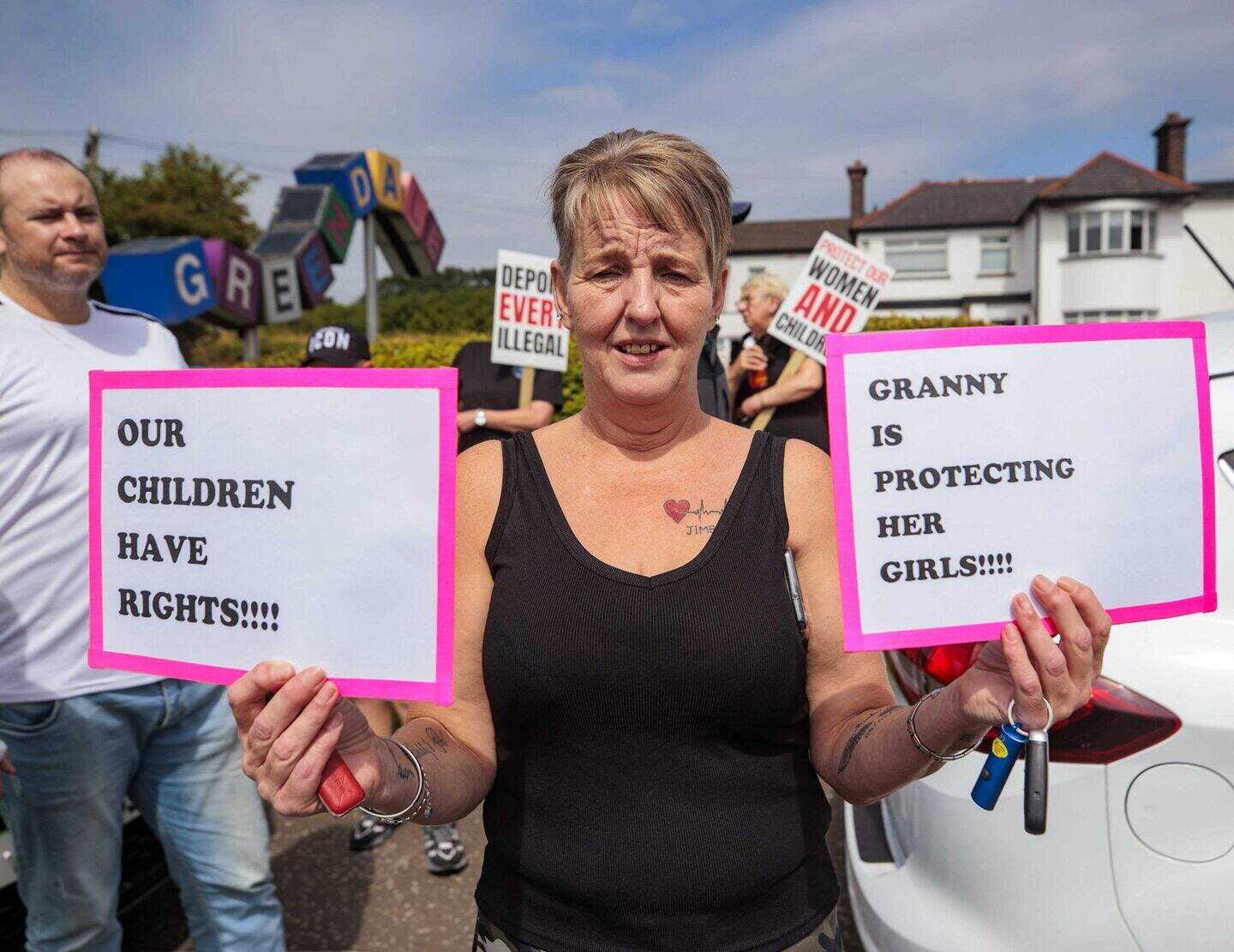Chimney Corner Hotel in Newtownabbey: Hundreds turn out for anti ...