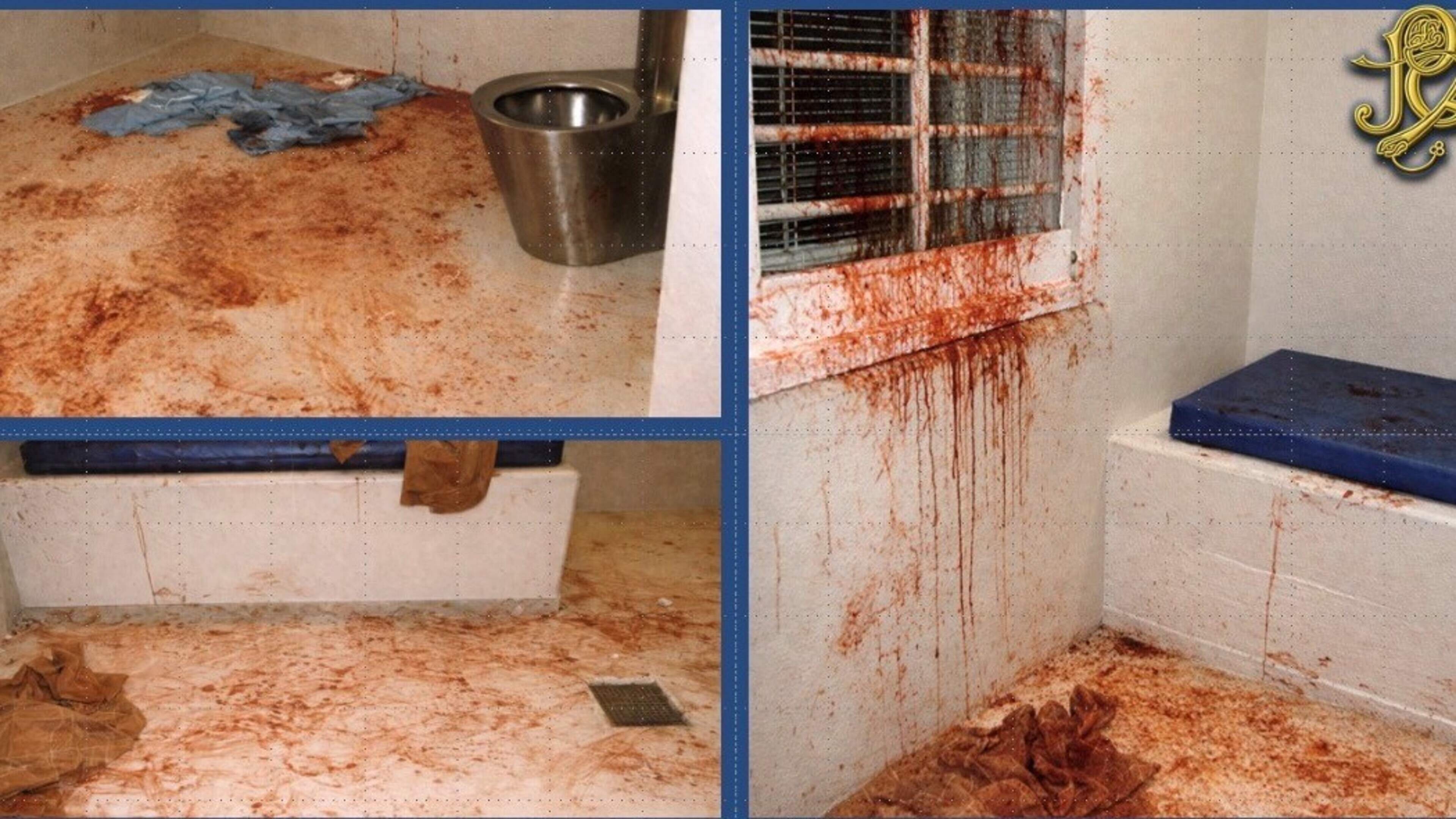 Prison officers faced blood-soaked cell after prisoner repeatedly banged head on wall