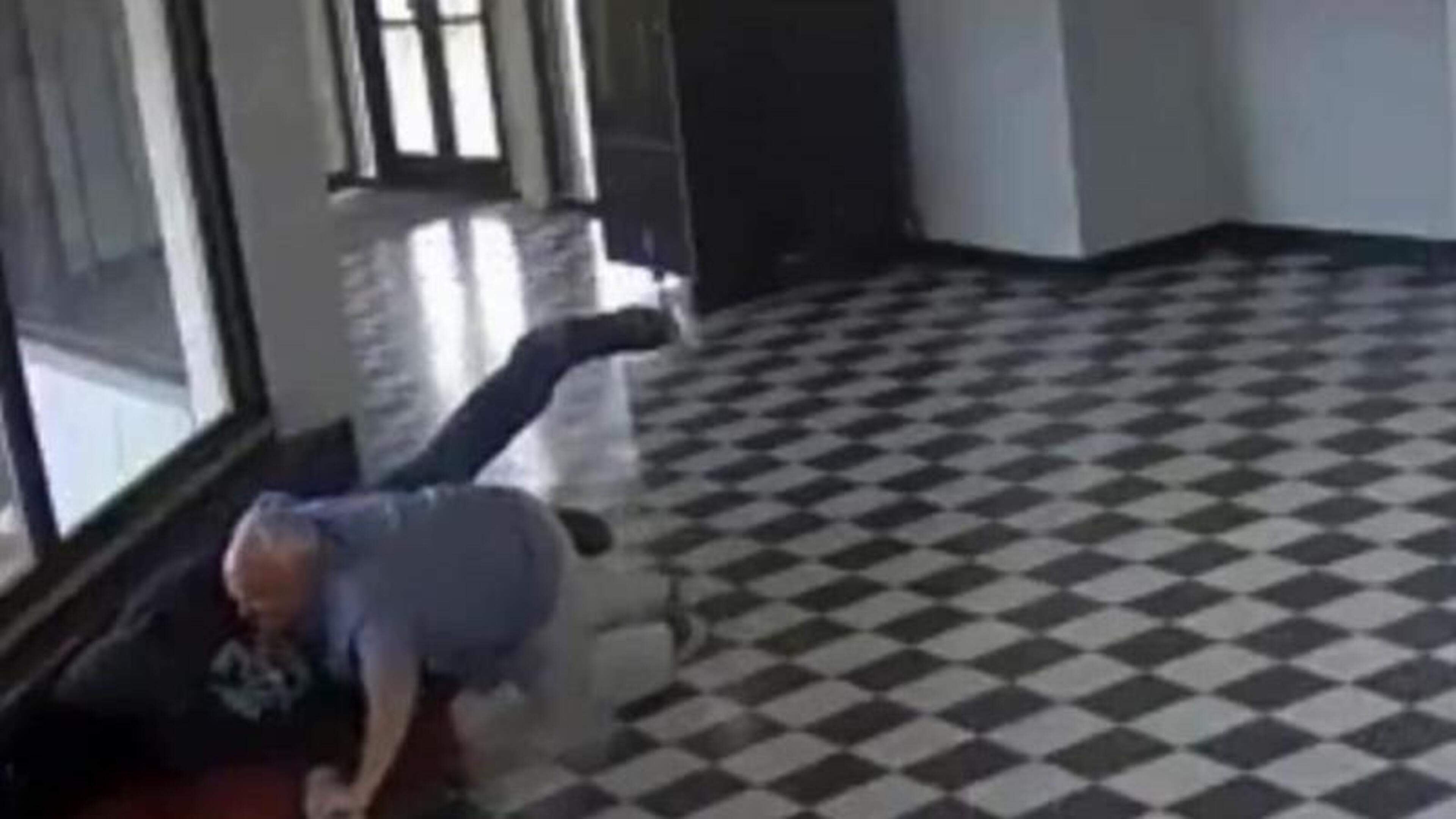 Video shows moment brave principal takes down Columbine-obsessed school shooter