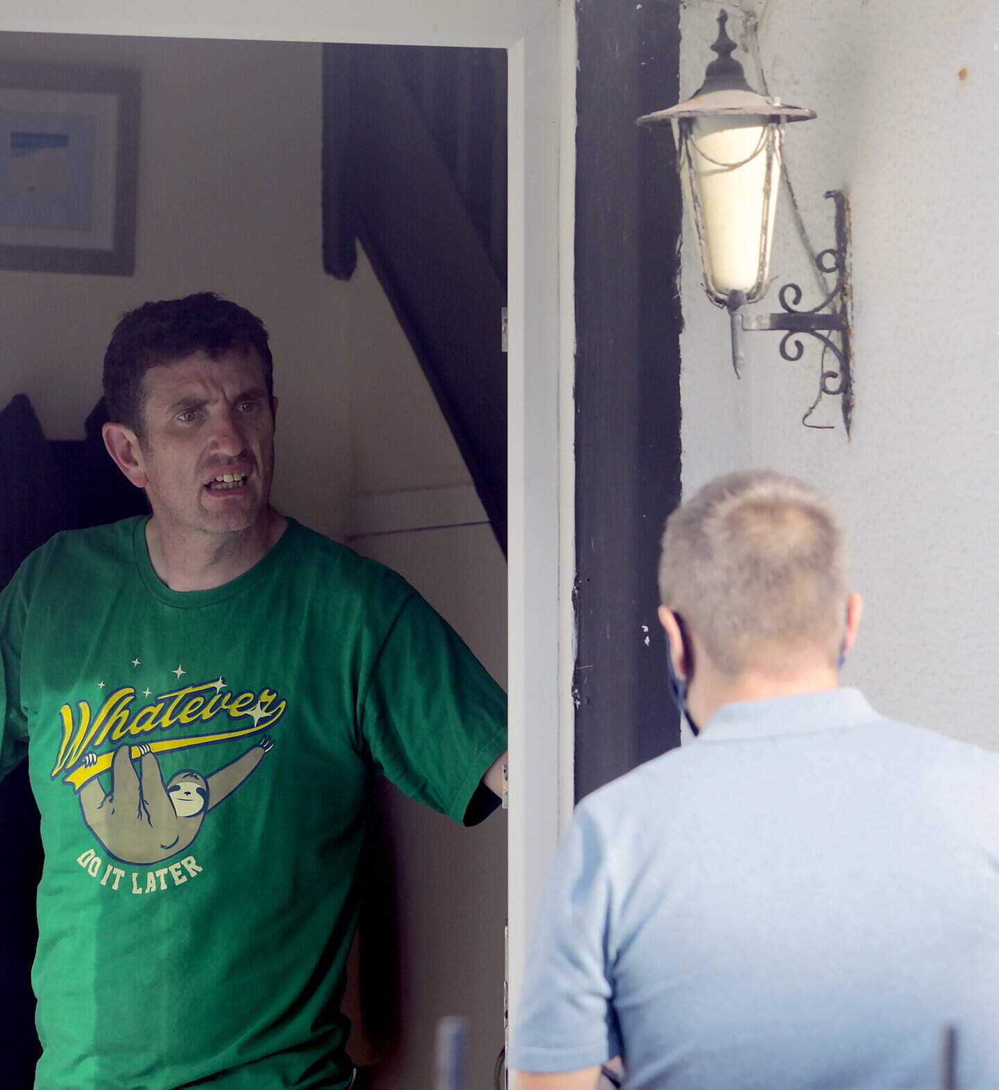 Former teacher who took pics of kids from his Belfast home snarls at ...
